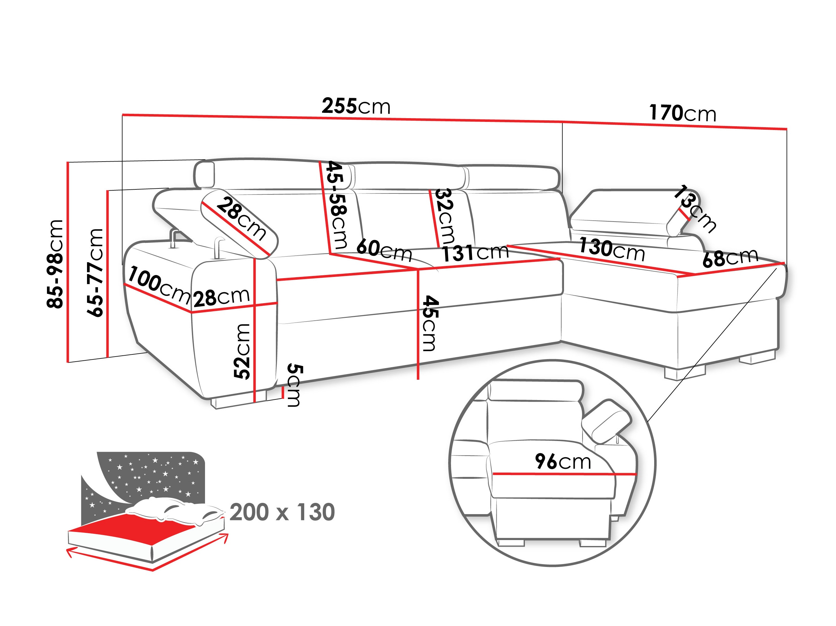 Kutna garnitura Columbus 252 (Lumo 55)