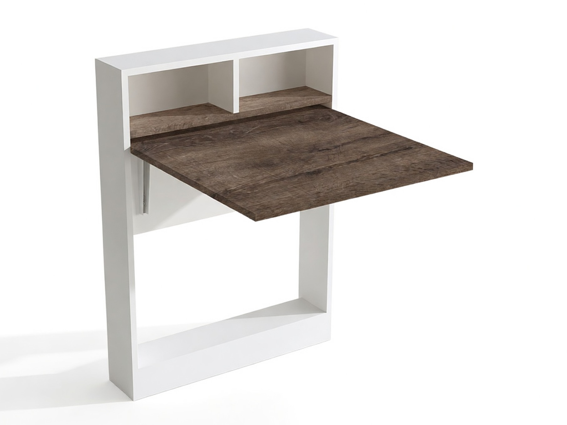 Sklopivi stol Kailua 187 (Bijela + Svijetlo smeđa)