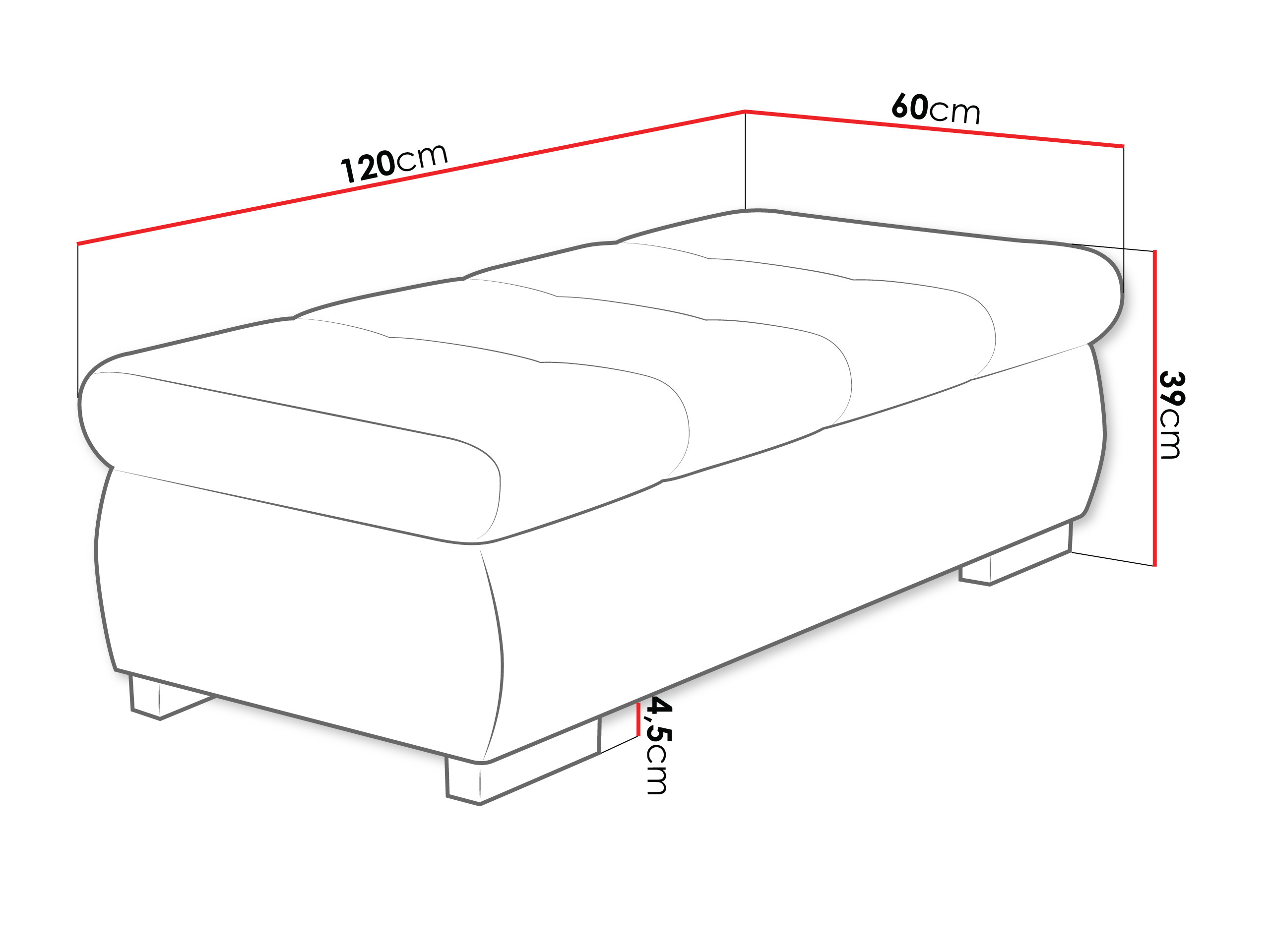 Tapecirana klupa Comfivo Nitor I (Wave 05)