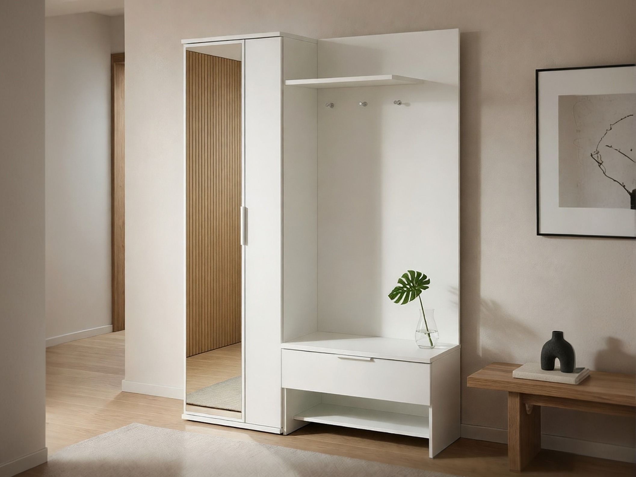 Set za hodnik Honolulu 160 (Bijela)