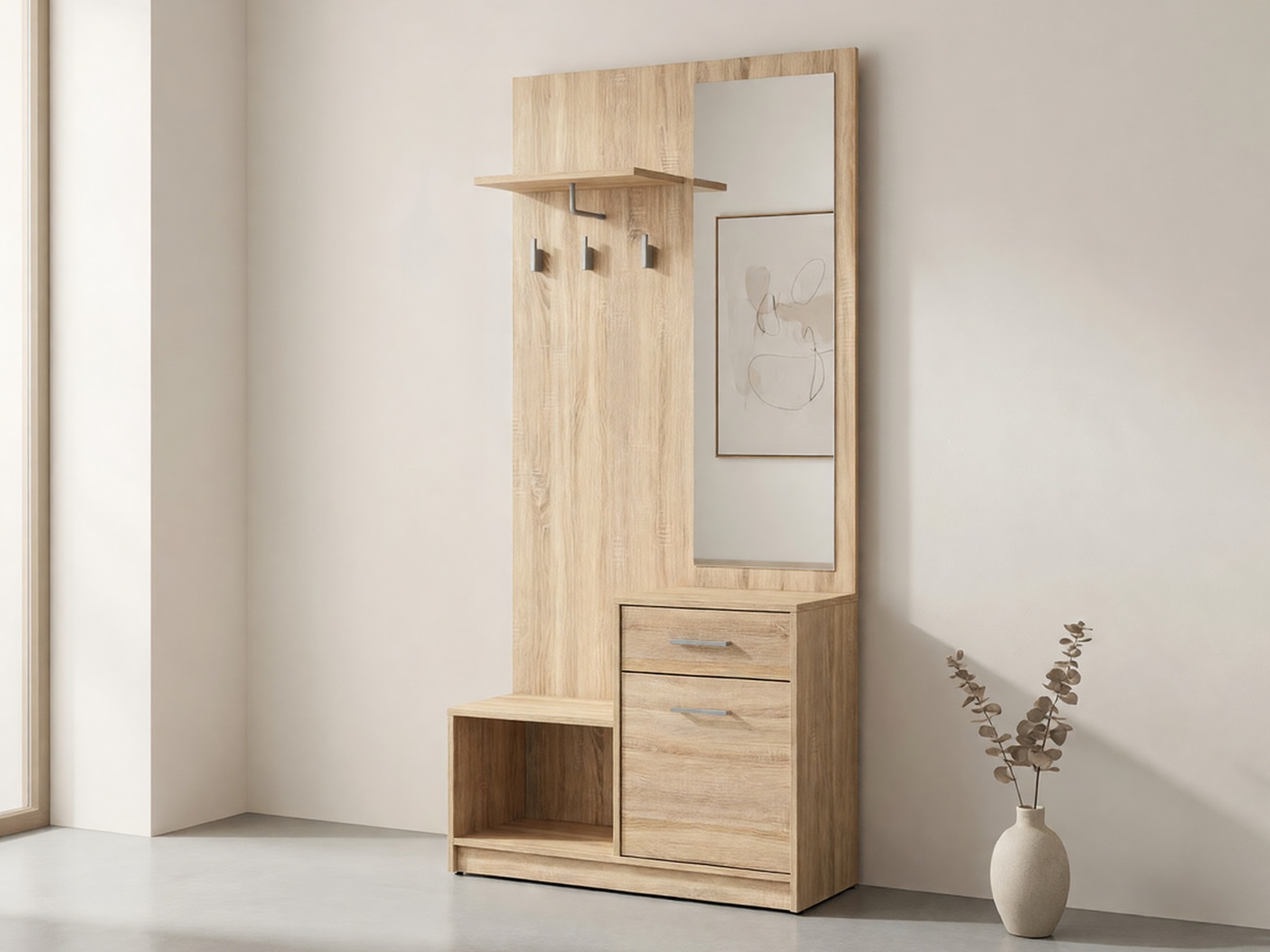 Set za hodnik Novsore 121 (Sonoma hrast)