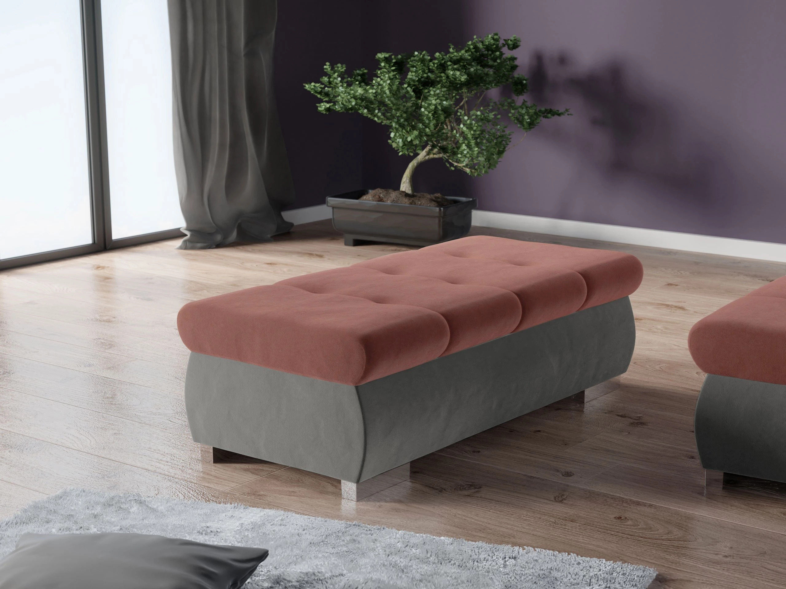 Tapecirana klupa Comfivo Nitor I (Magic Velvet 2217 + Magic Velvet 2258)