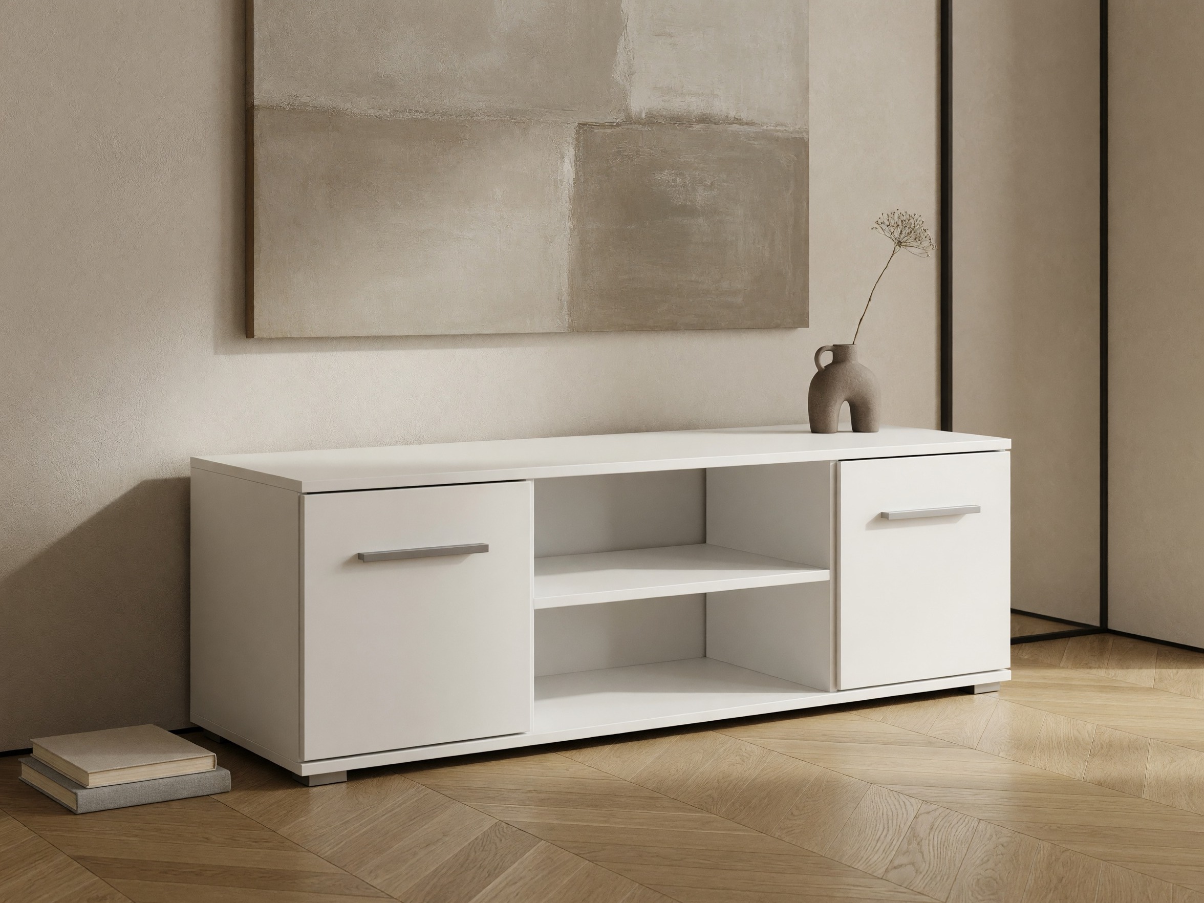 TV stol Cirveso 109 (Bijela + Sjajno bijela)