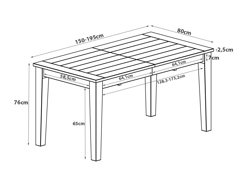 Stol Denton 947 (Tamno smeđa)