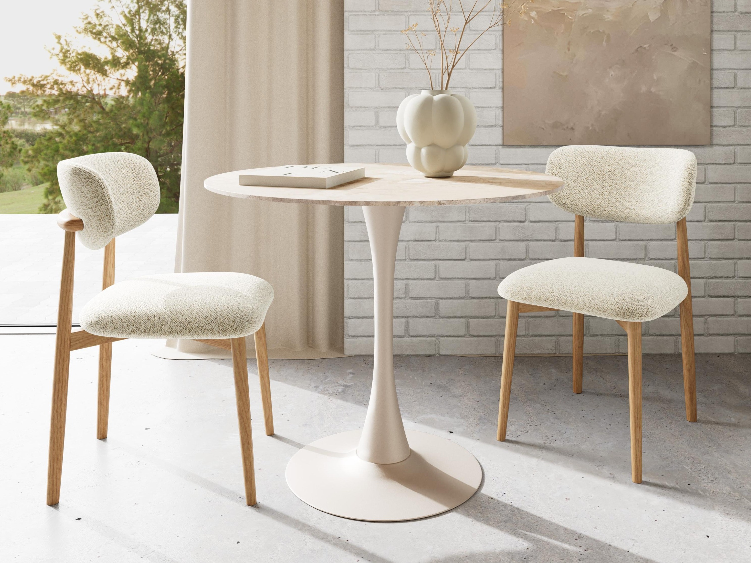 Stolica Norsica 1060 (Hrast + Bež)