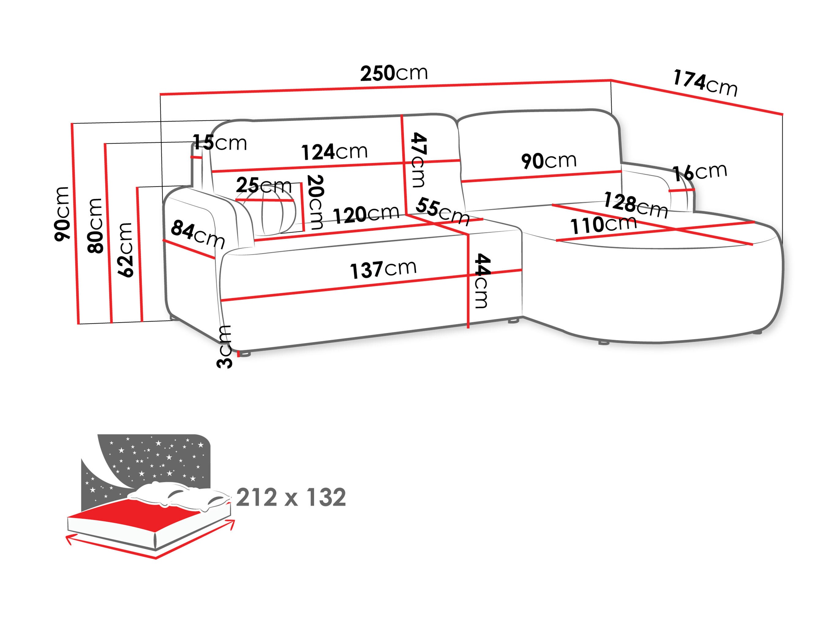 Kutna garnitura Comfivo Popis (Lambi 07)