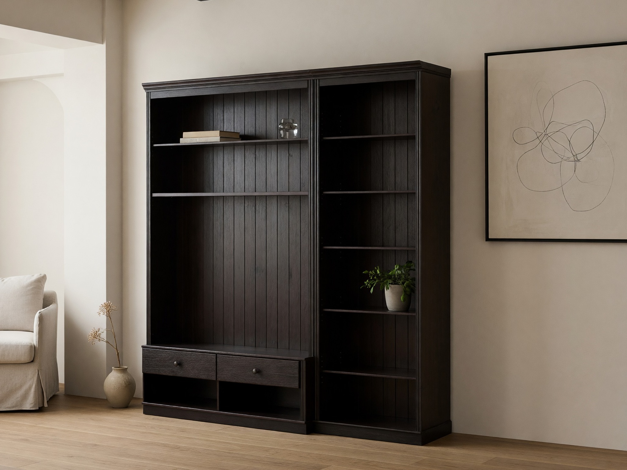 Set za dnevni boravak Saltoro 106 (Tamno smeđa)