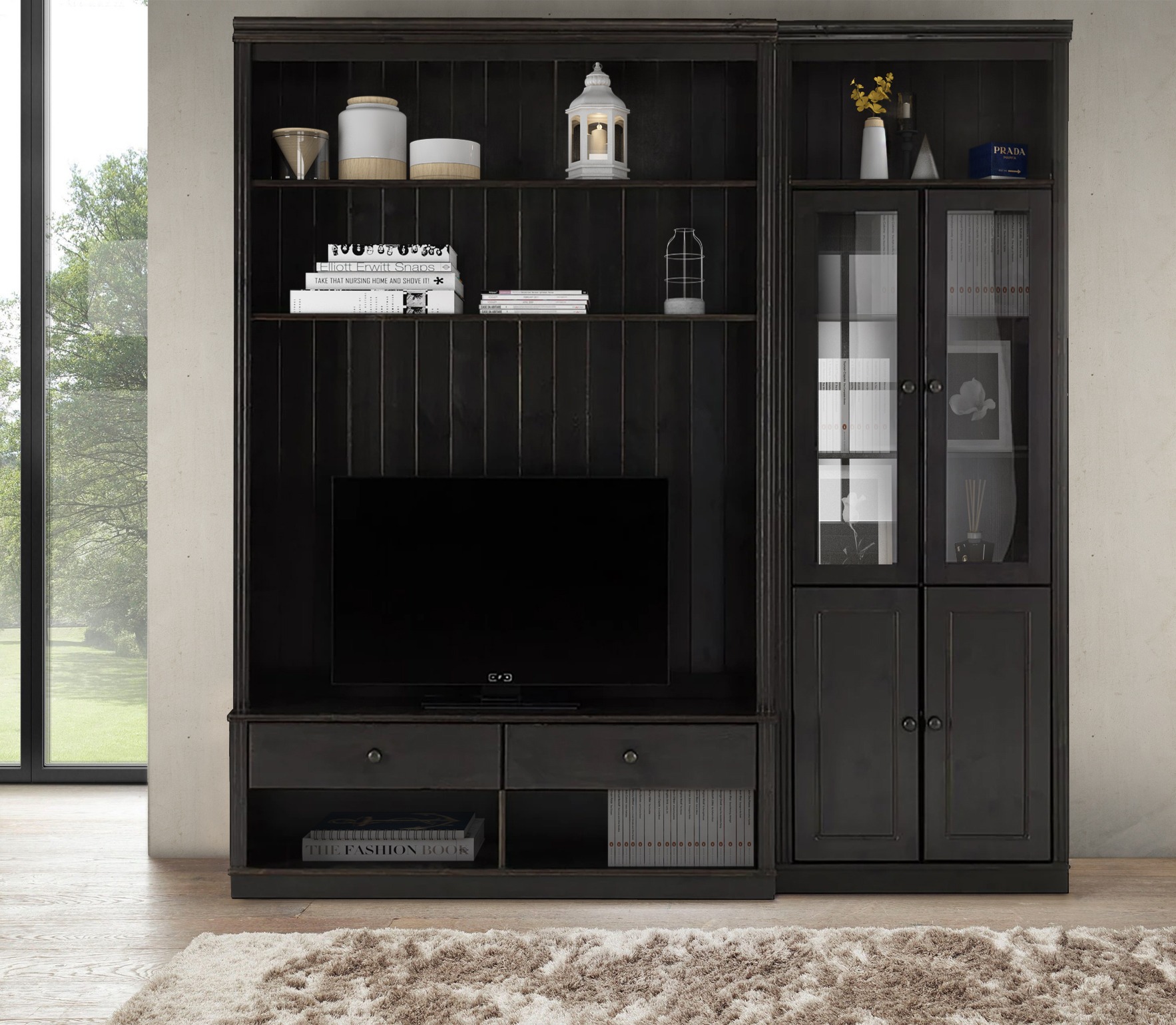 Set za dnevni boravak Saltoro 124 (Tamno smeđa)