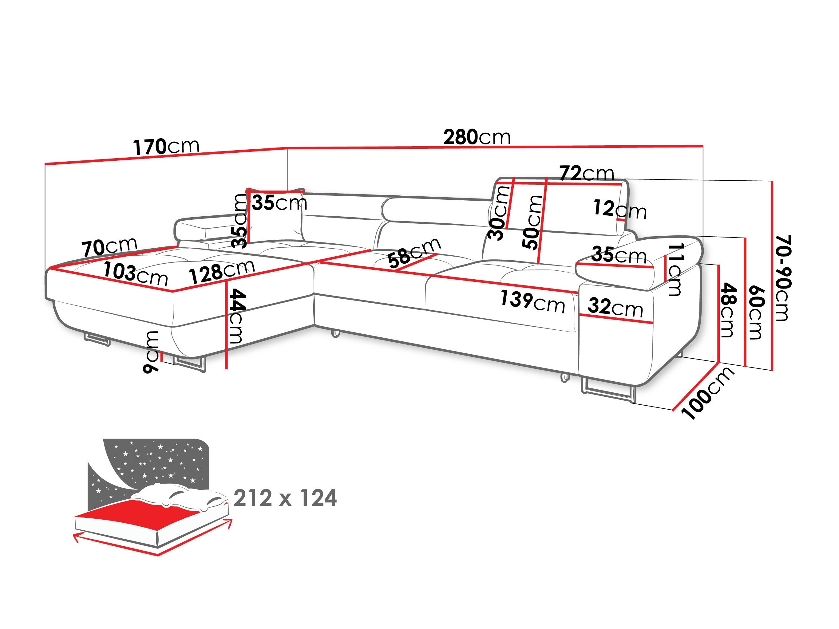 Kutna garnitura Comfivo Vinetum II (Poso 110)
