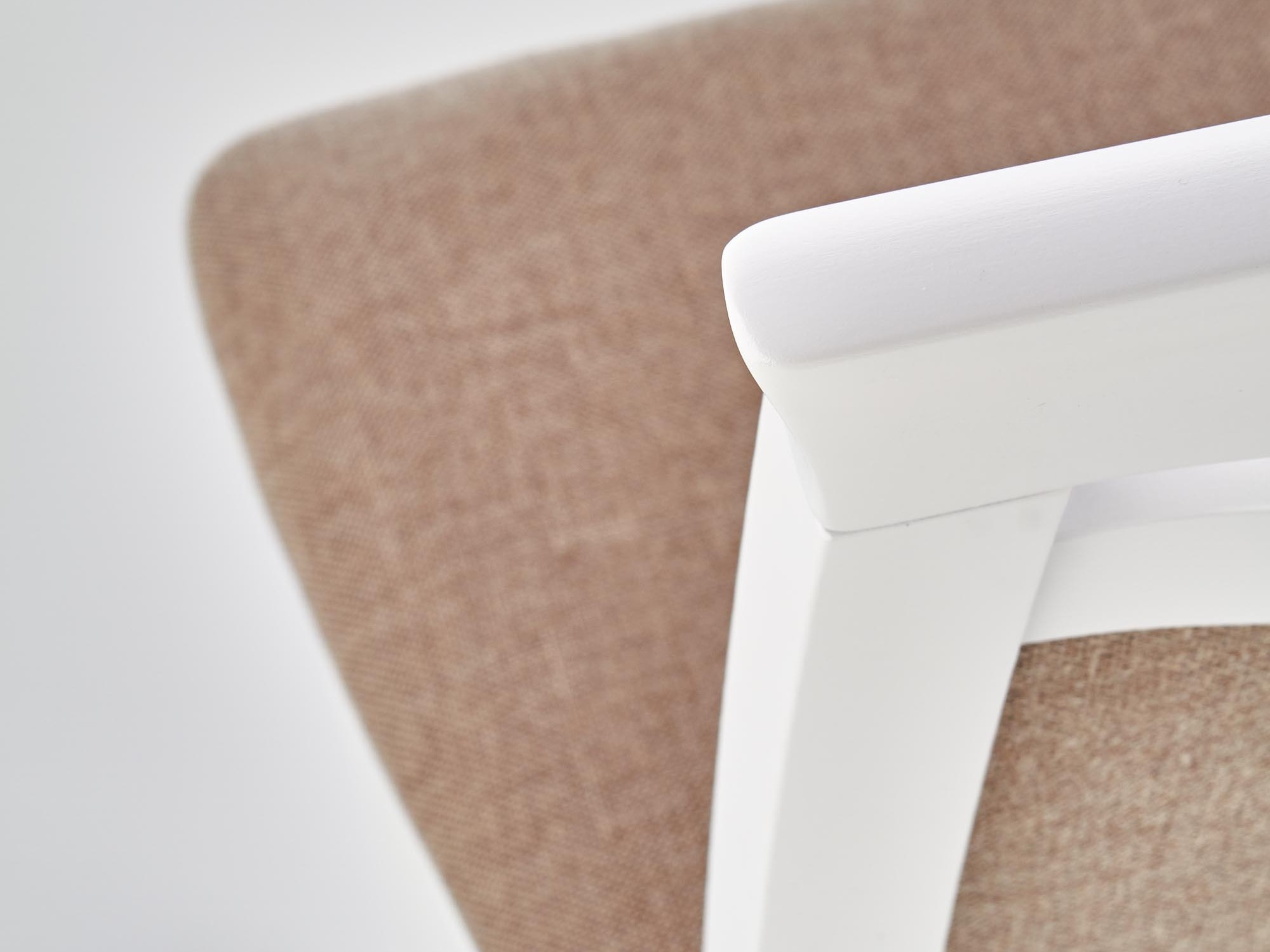 Stolica Houston 578 (Bijela + Svijetlo smeđa)