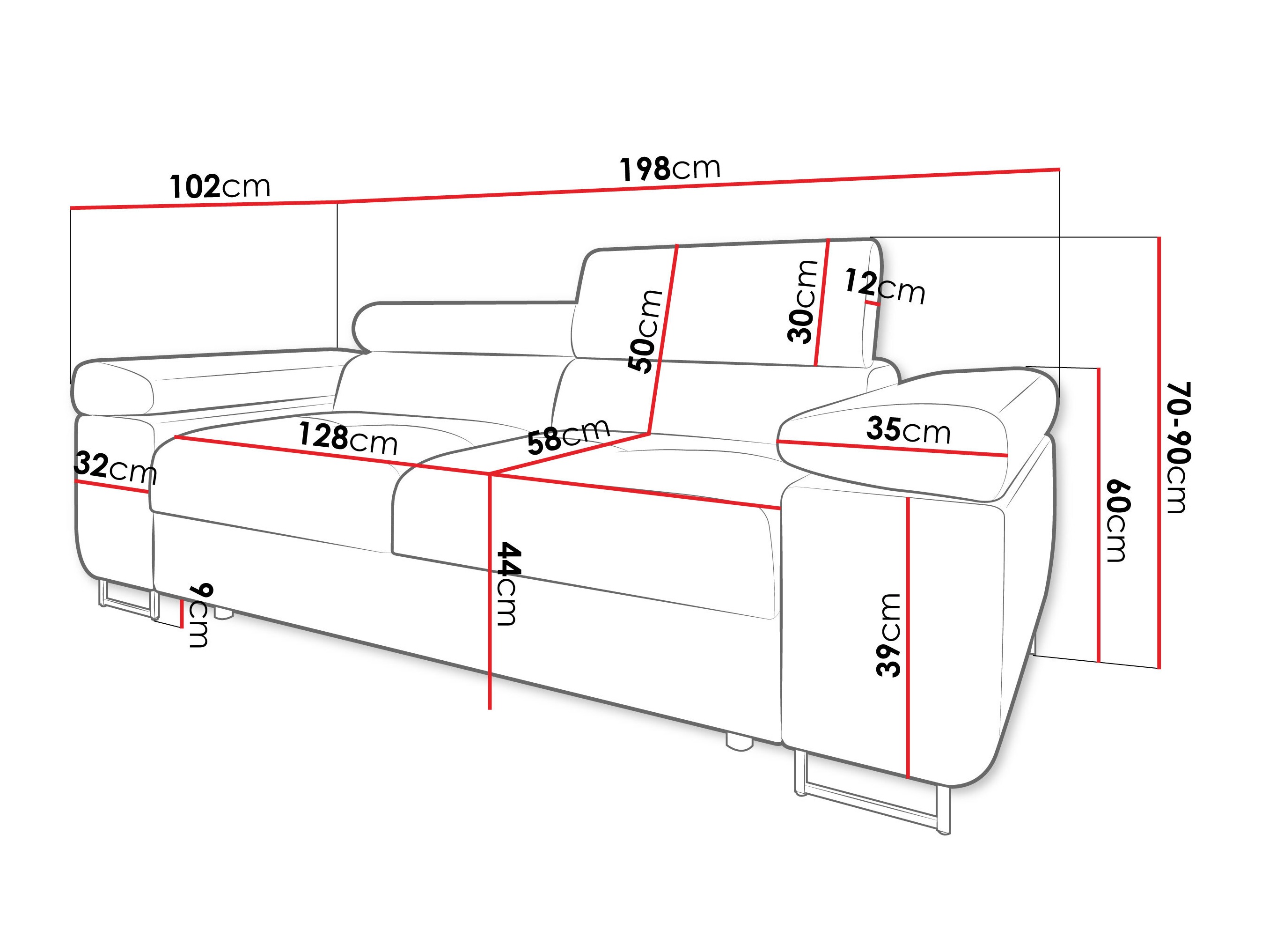 Kauč Comfivo Vinetum II (Soft 066 + Lux 03)