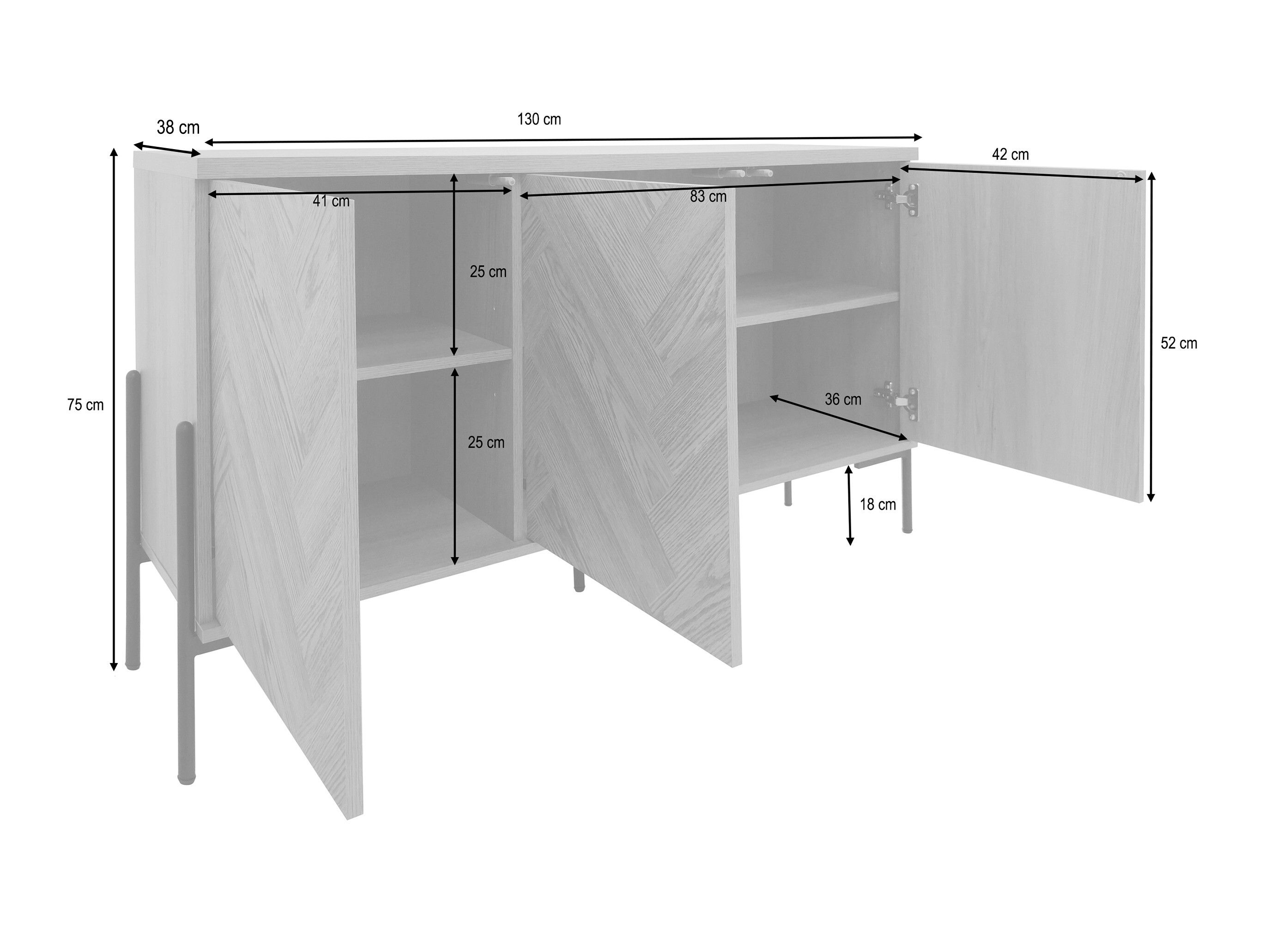 Ormarić Denton 1522 (Hrast)