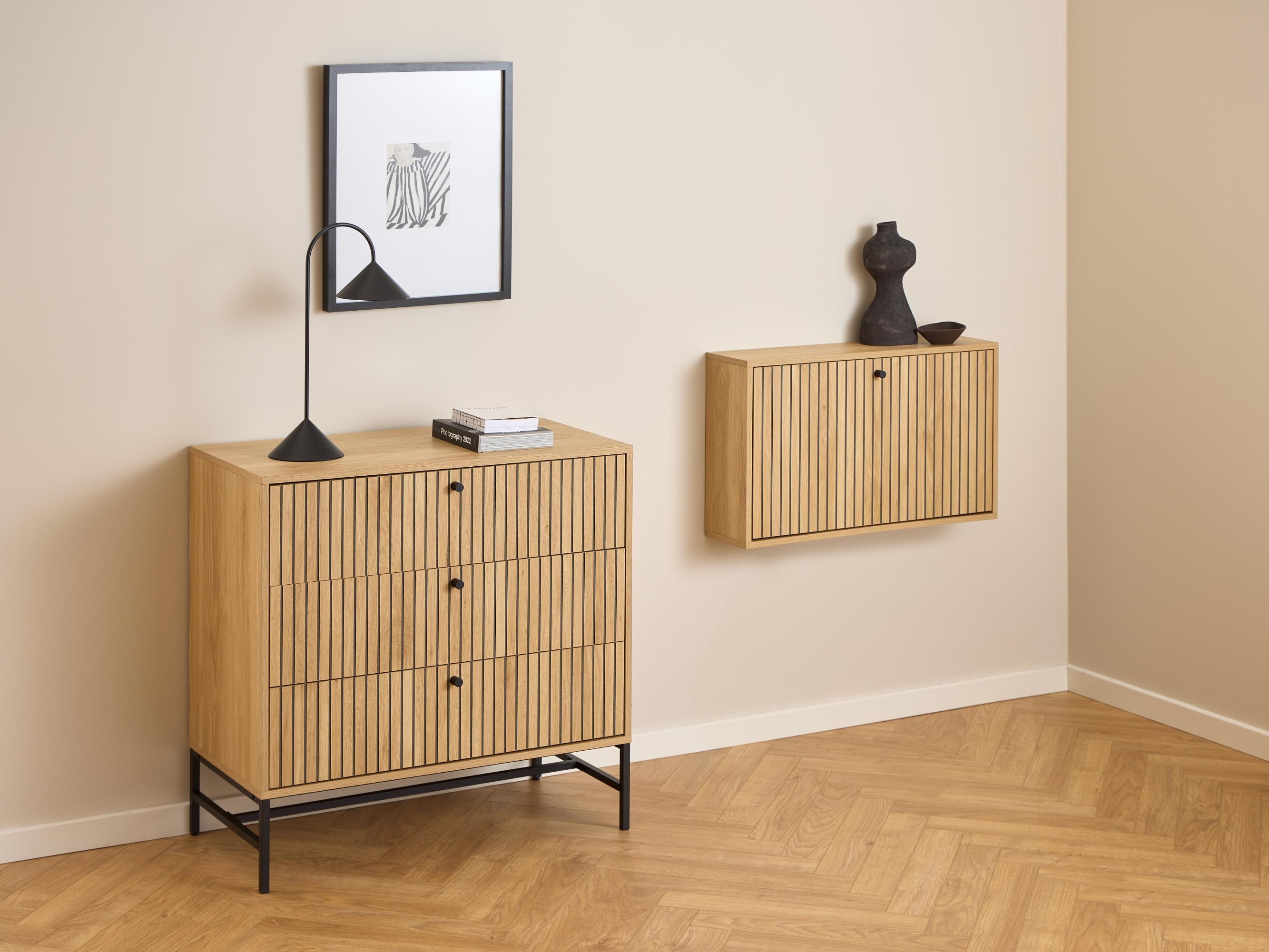 Polica za cipele Norsica Levala 106 (Svijetli hrast)