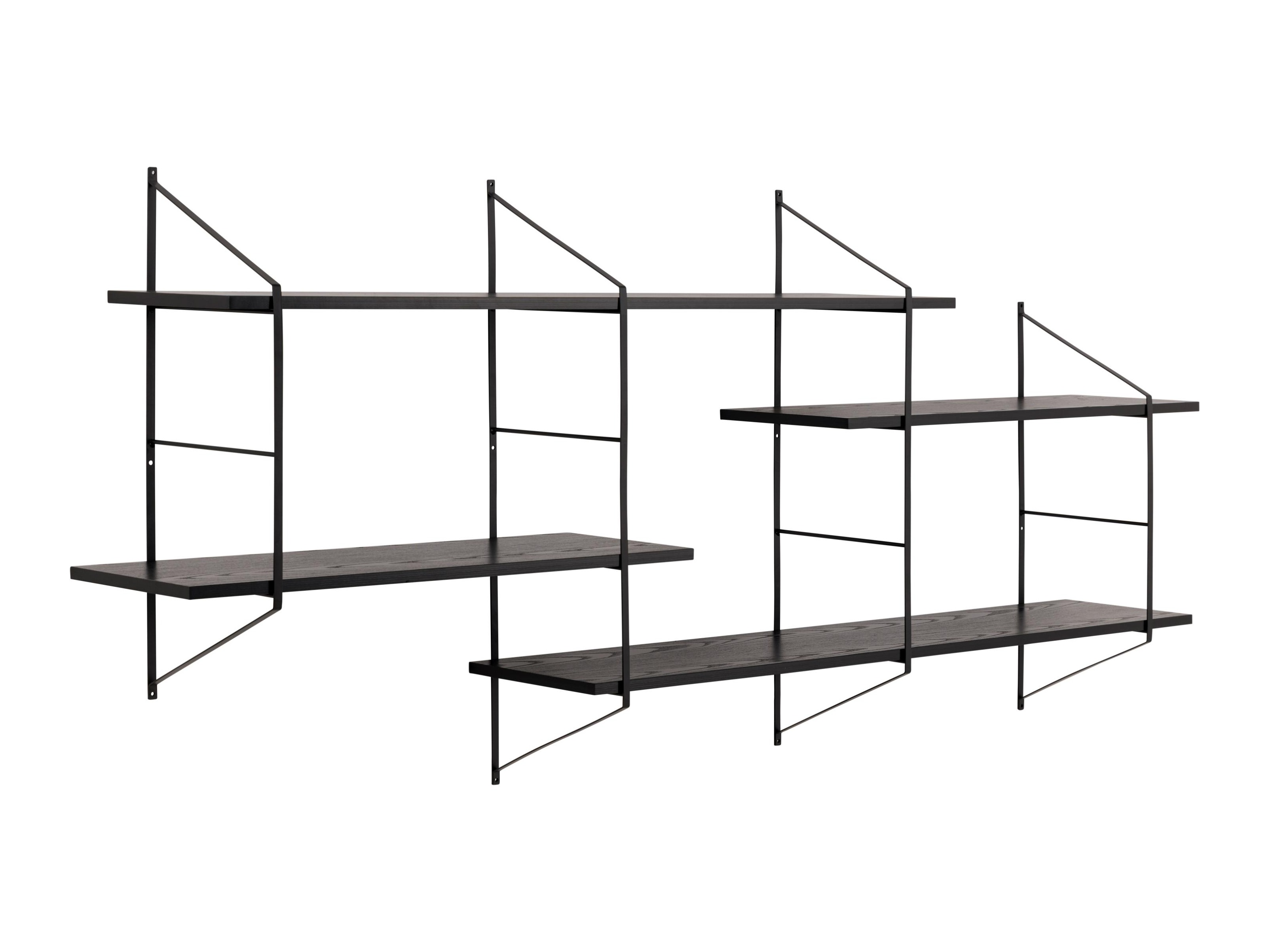 Zidna polica Norsica 447 (Crna)