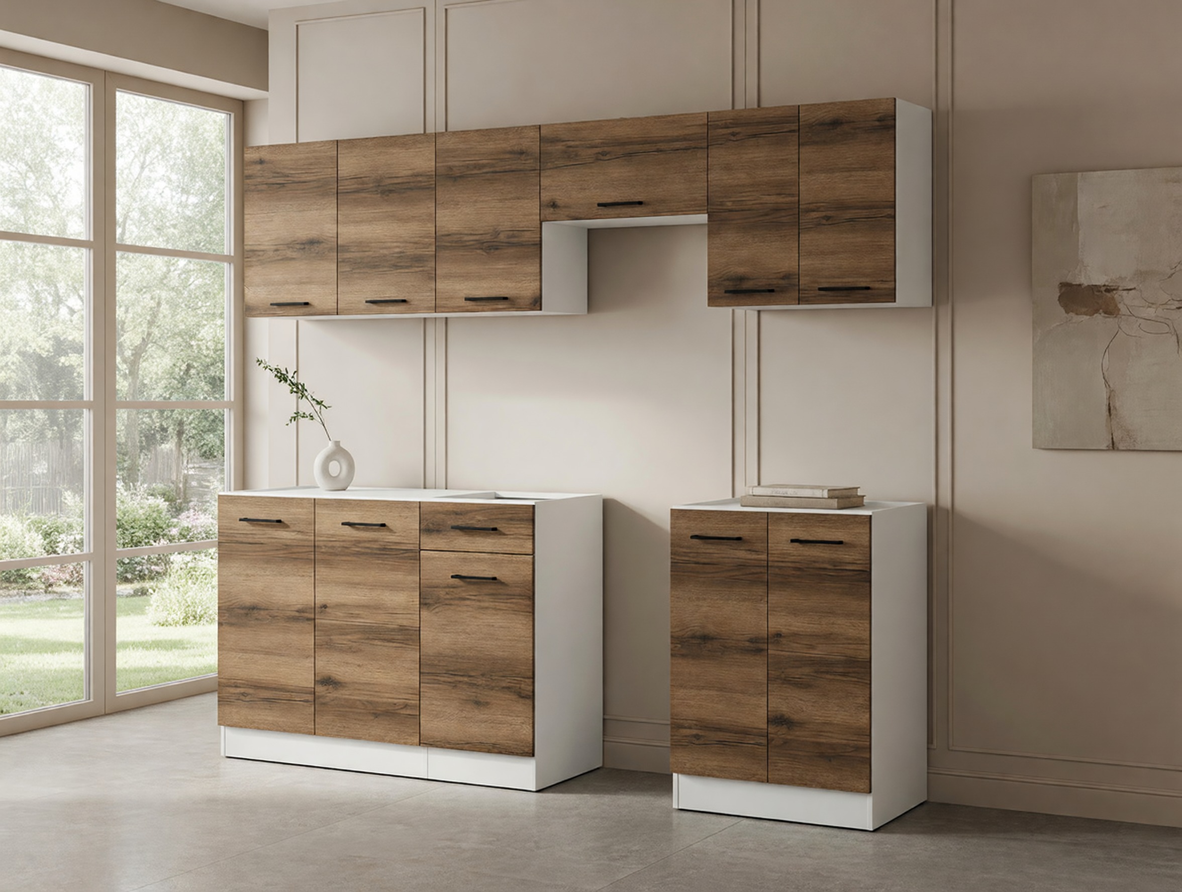 Kuhinjski set Boston 498 (Tamni hrast Delano)