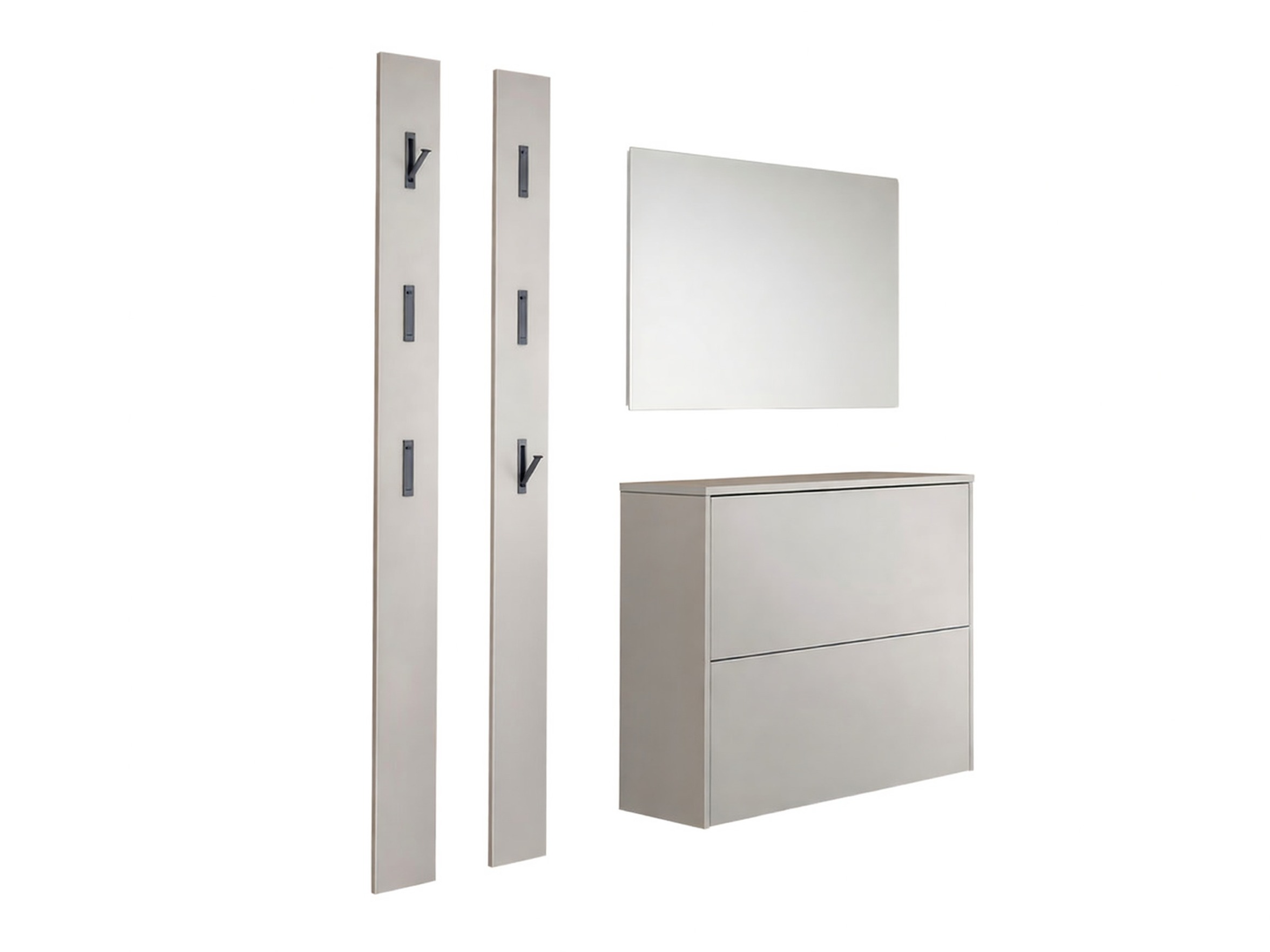 Set za hodnik Levfena 103 (Kašmir + Navarra hrast + Bijela)