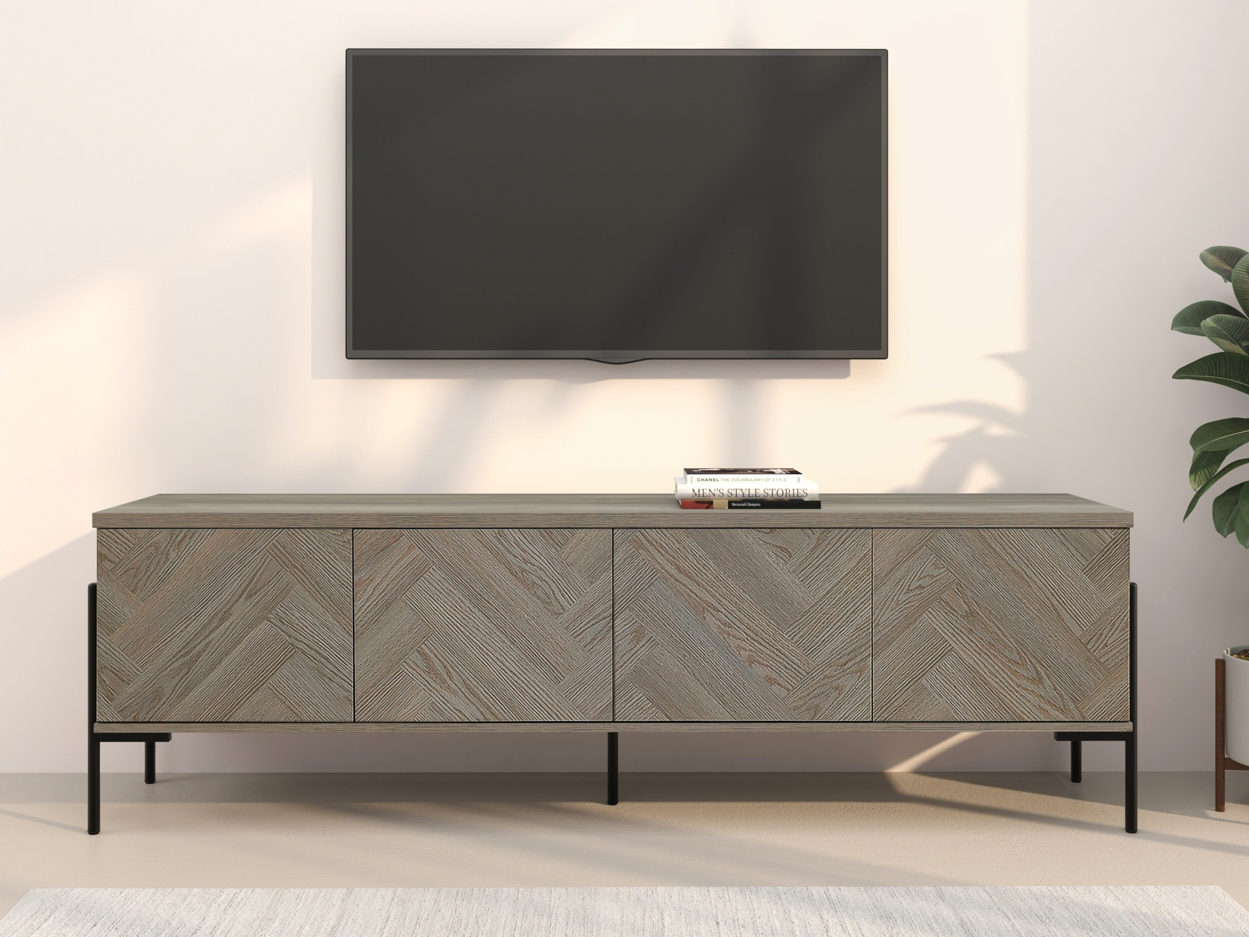 TV stol Denton 1525 (Hrast)