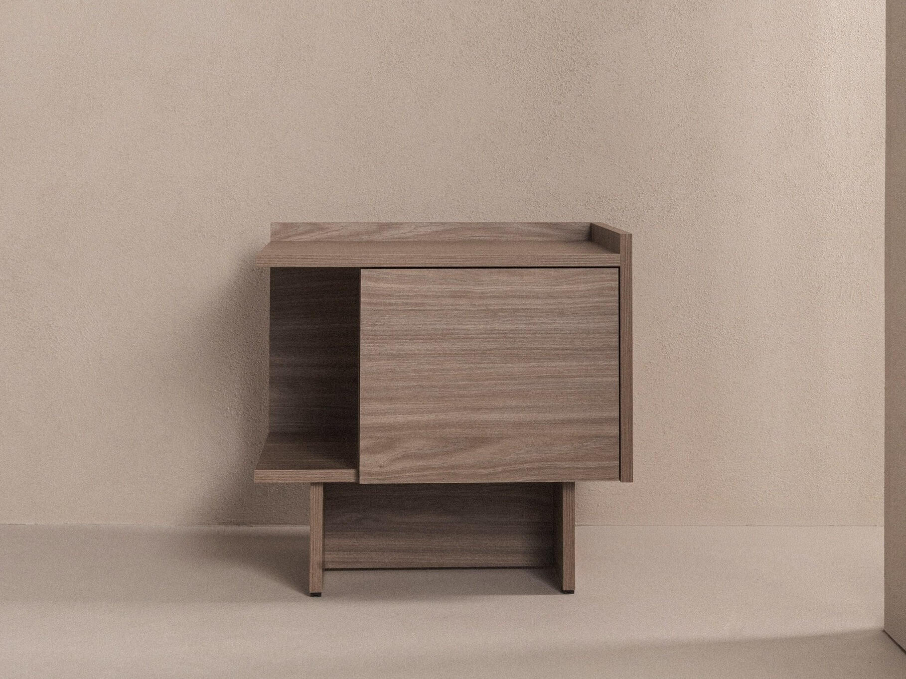 Noćni ormarić Sosone 102 (Tamni hrast)