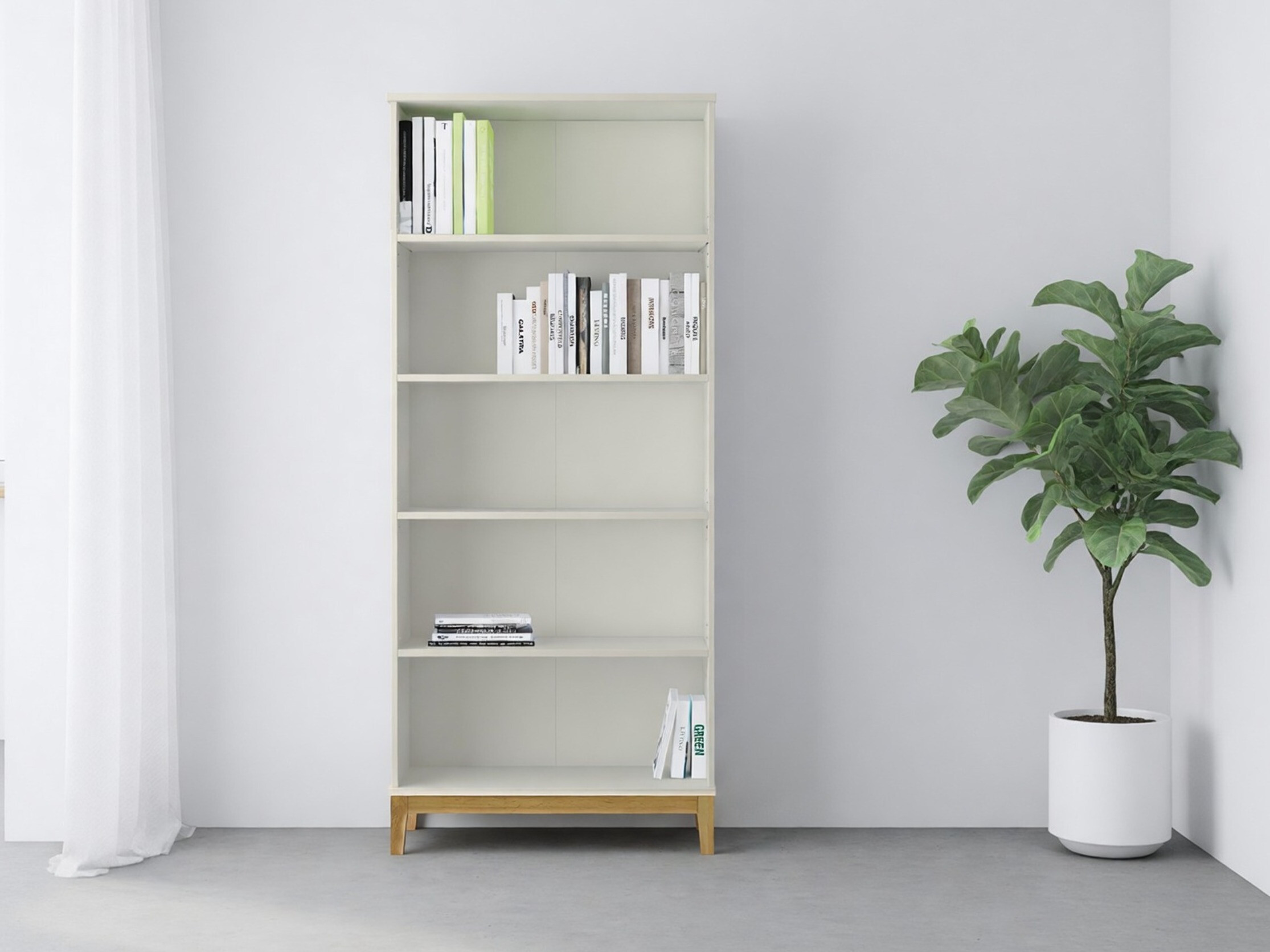 Polica Felmelo 101 (Bijela + Hrast Wotan)