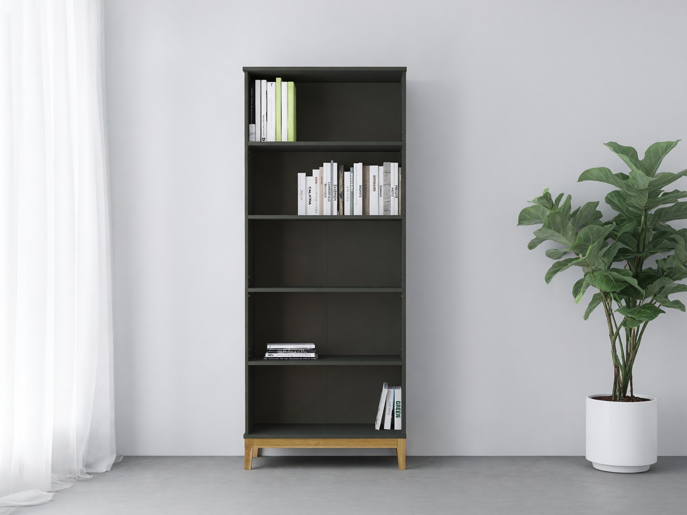 Polica Felmelo 101 (Siva + Hrast Wotan)