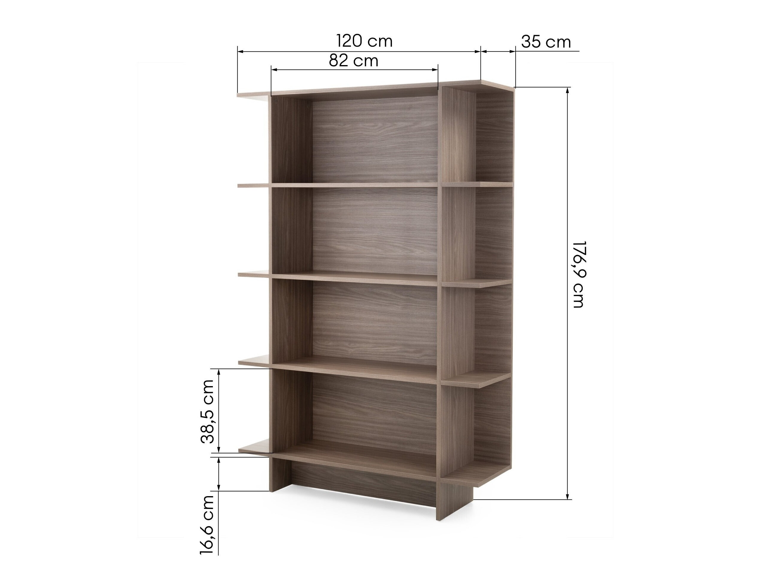 Polica Sosone 101 (Tamni hrast)