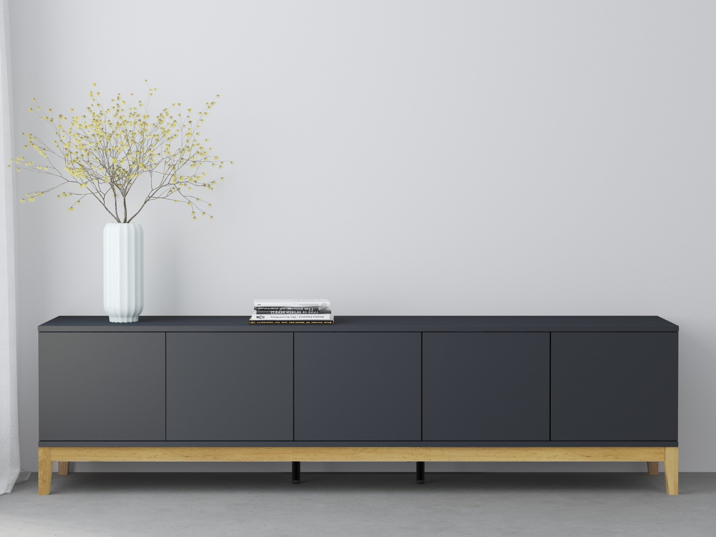 TV stol Felmelo 100 (Siva + Hrast Wotan)