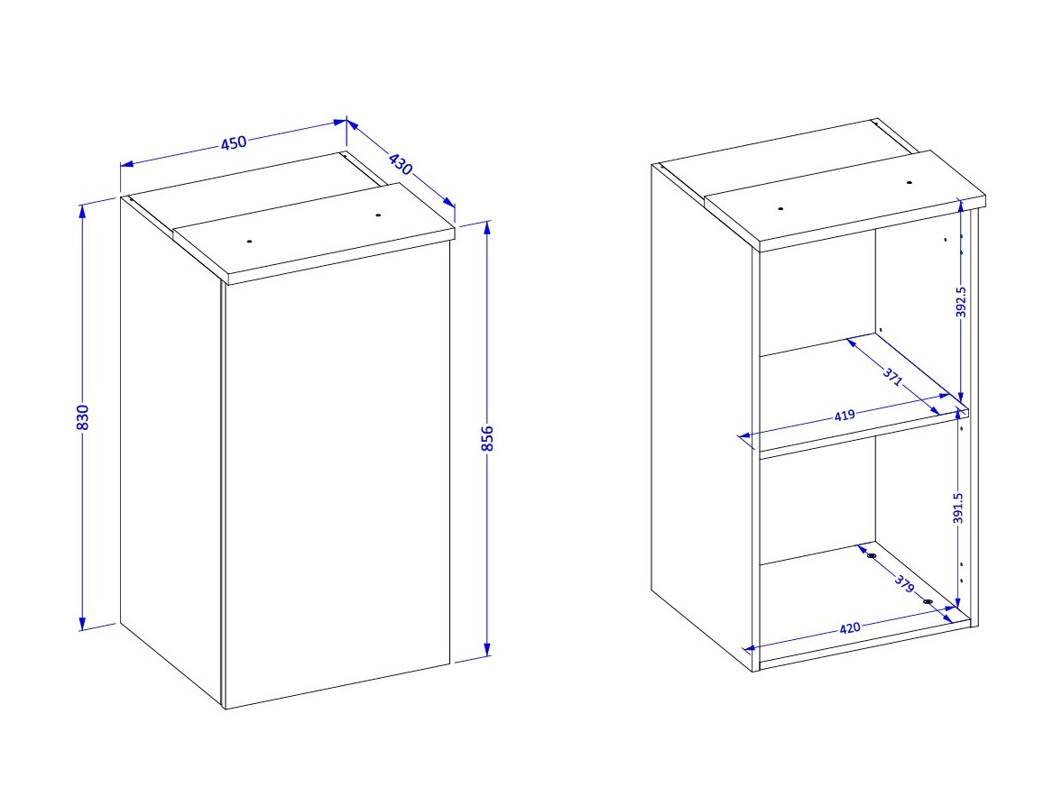Zidni ormarić Nolcala 102 (Hrast + Bež)