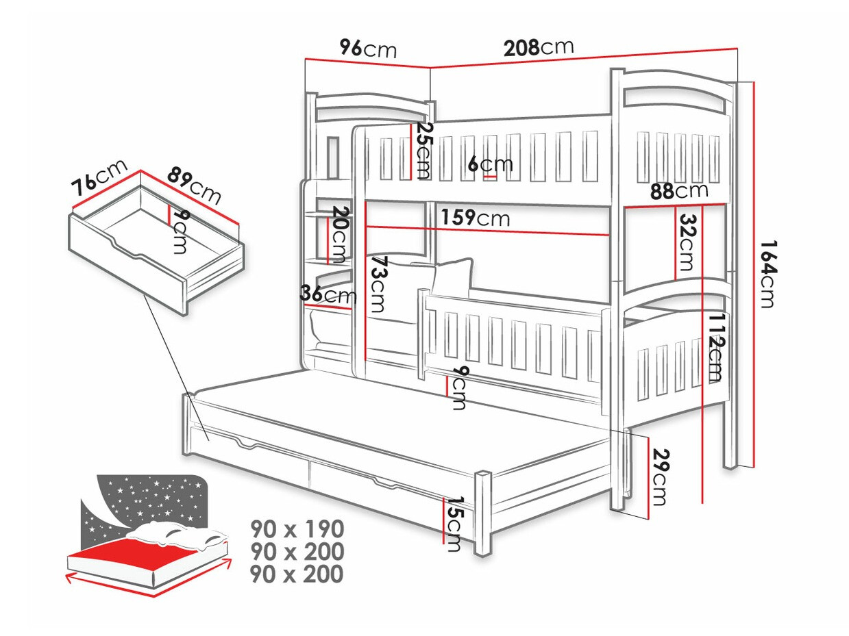 Krevet na kat SC10158