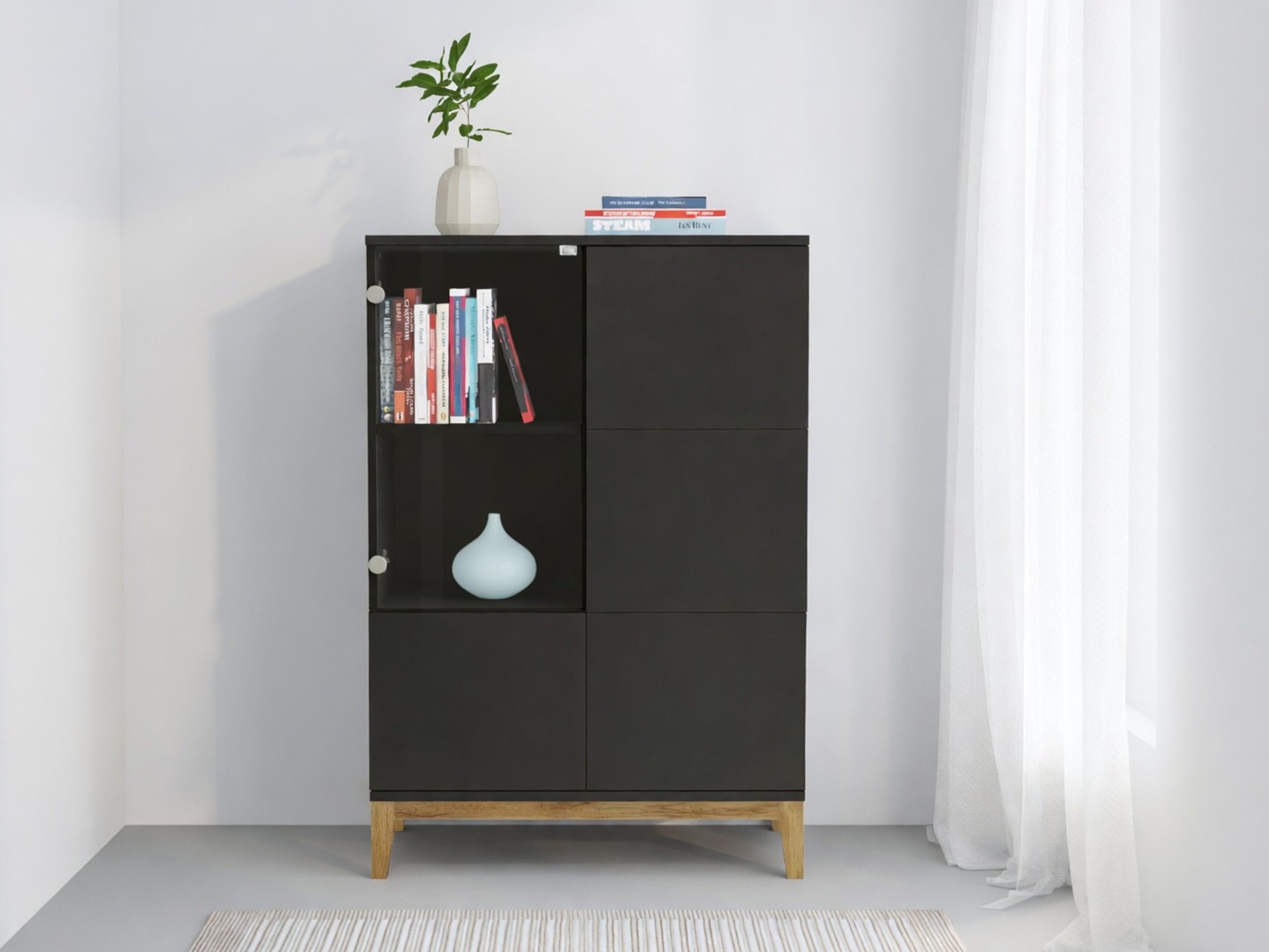 Ormarić Felmelo 102 (Siva + Hrast Wotan)