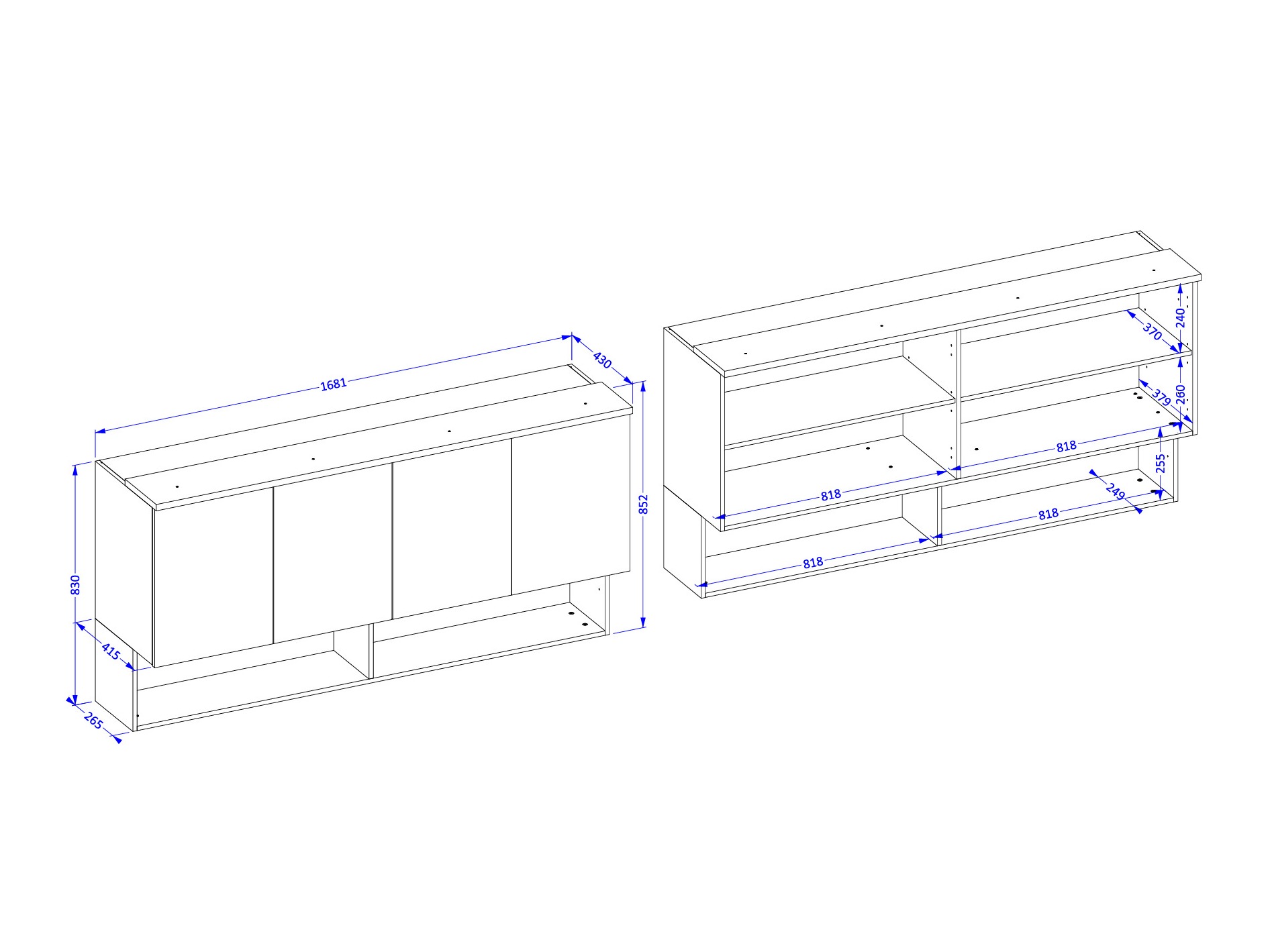 Zidni ormarić Nolcala 105 (Hrast + Bež)