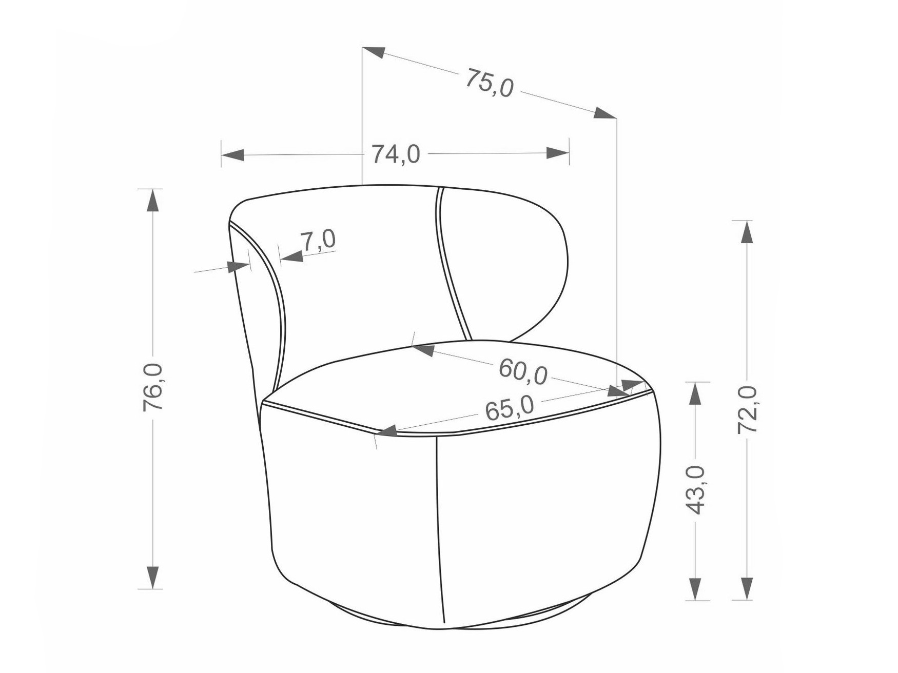 Fotelja Houston 2098 (Bež)