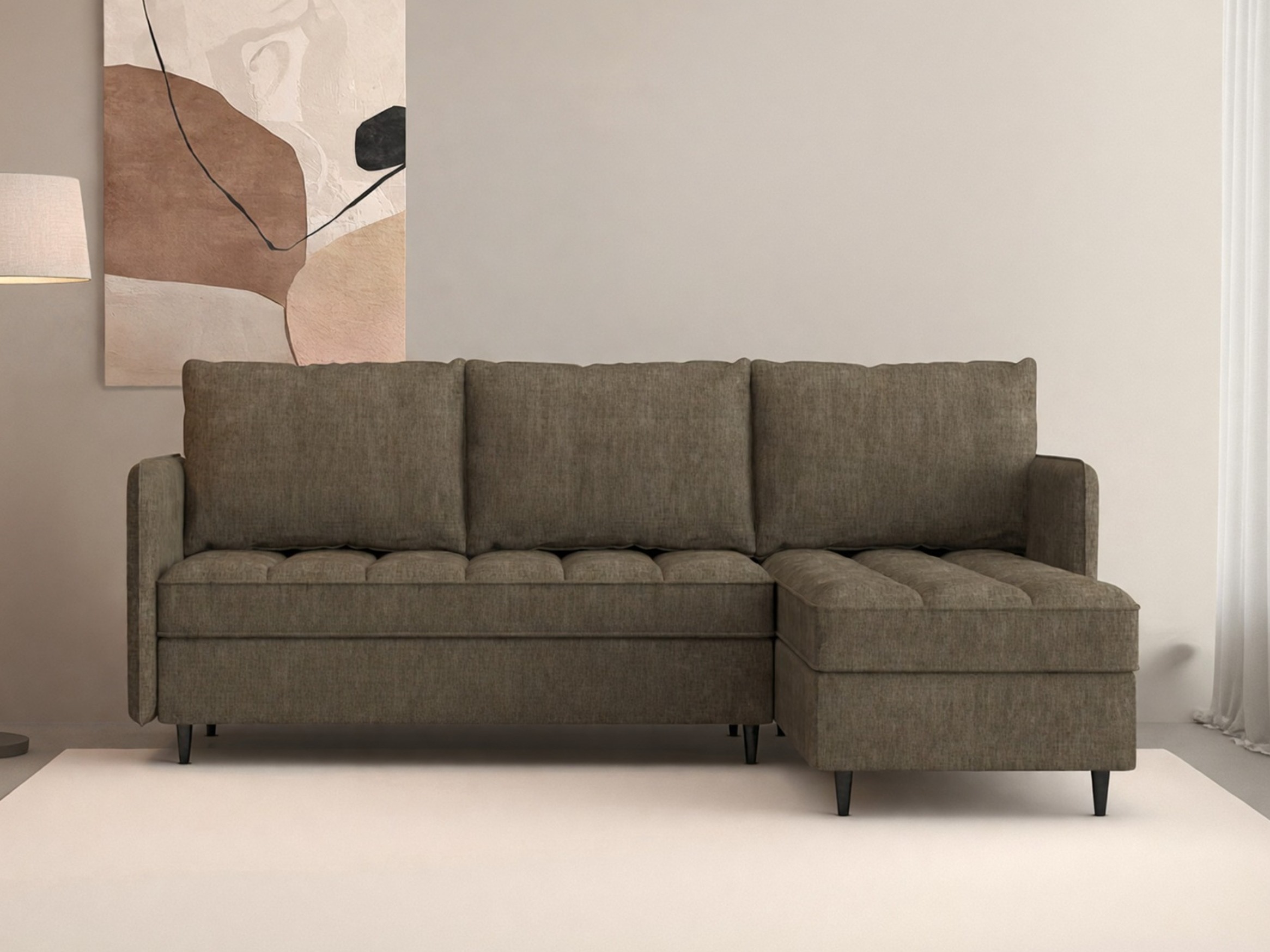 Kutna garnitura Denton 1529 (Smeđa)