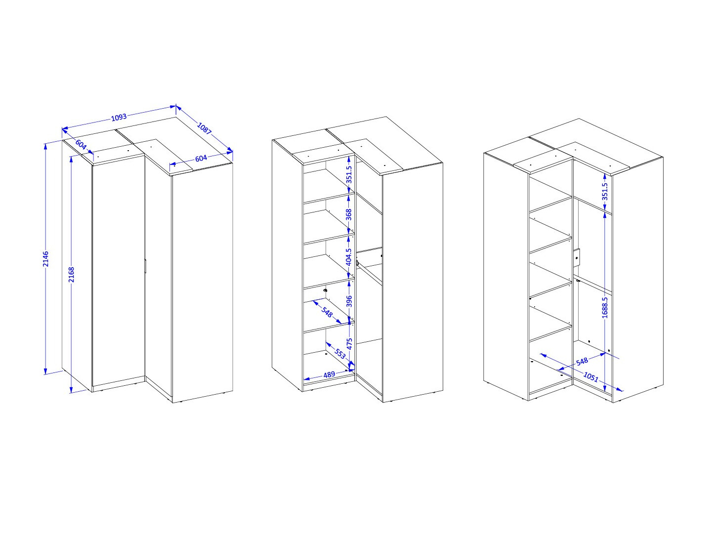 Kutni ormar Nolcala 107 (Hrast + Bež)
