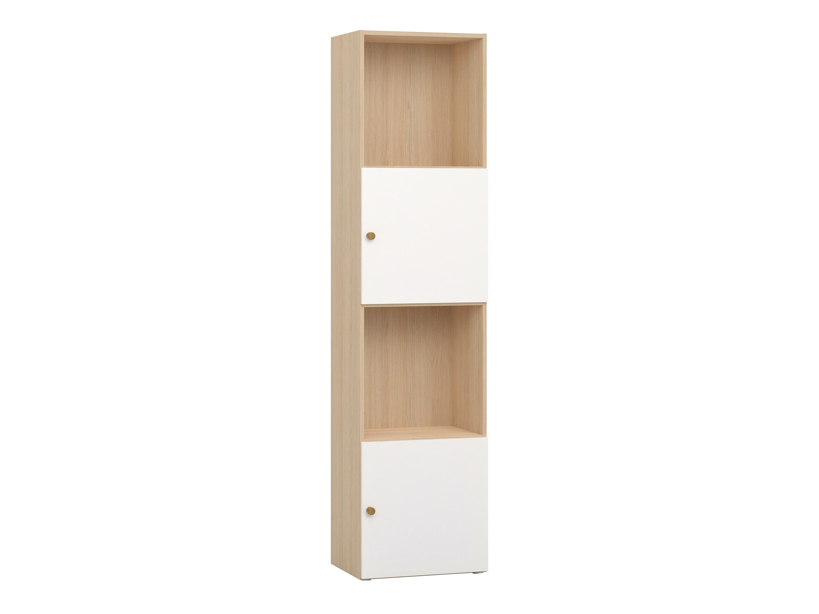 Polica Tornolo 102 (Svijetli hrast + Bijela)