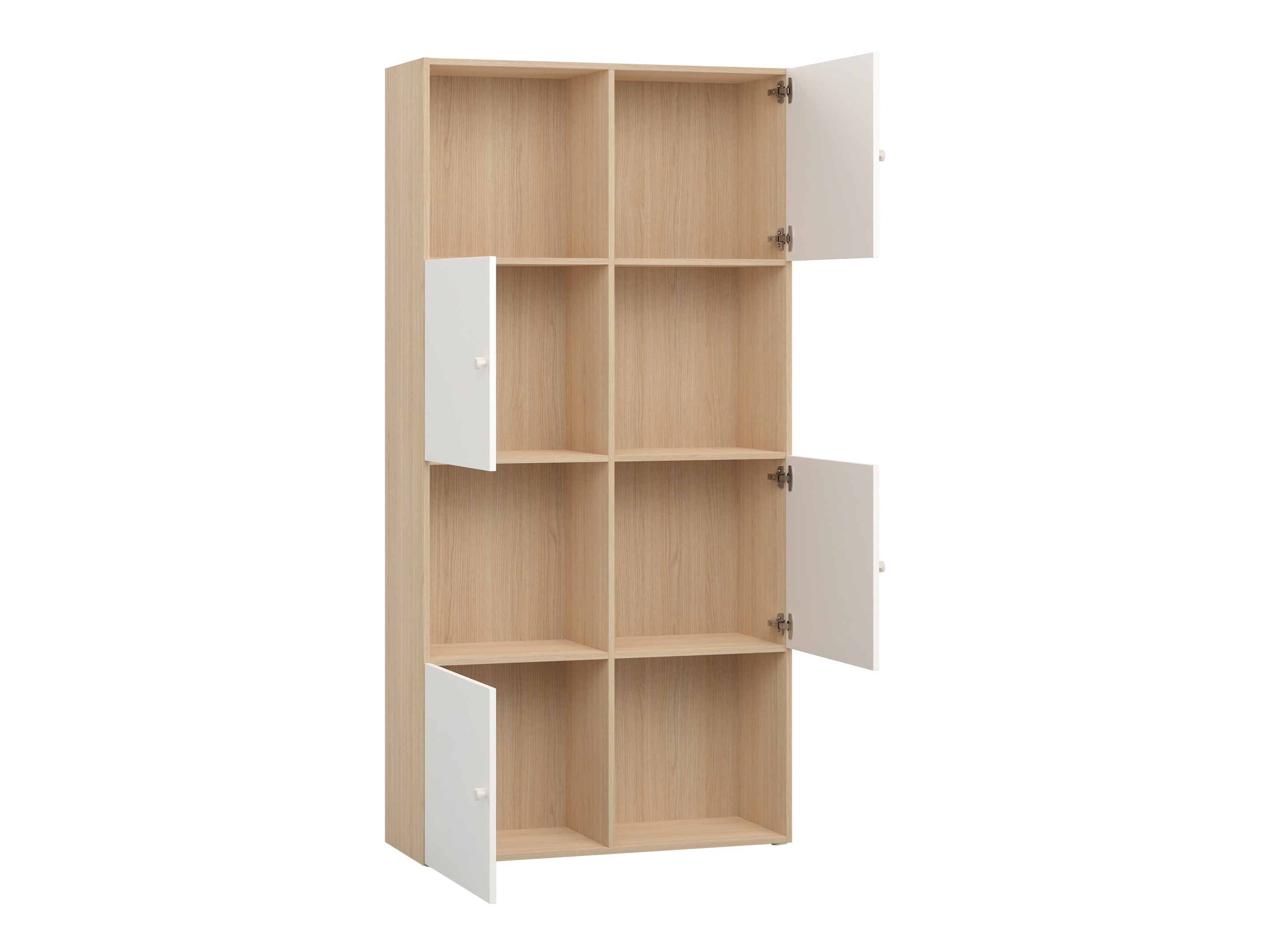 Polica Tornolo 120 (Svijetli hrast + Bijela)