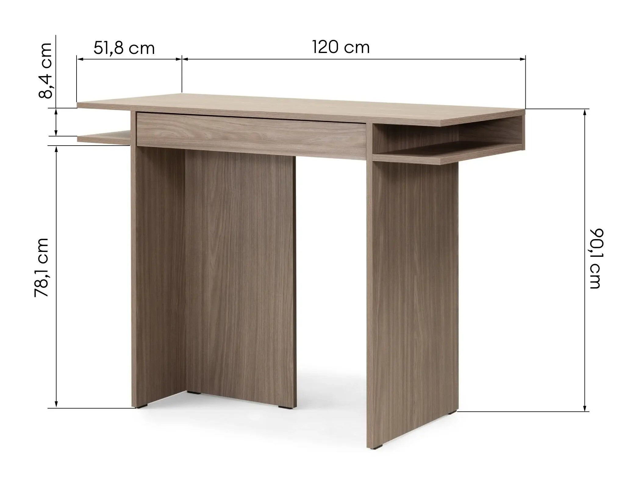 Uredski stol Sosone 104 (Tamni hrast)