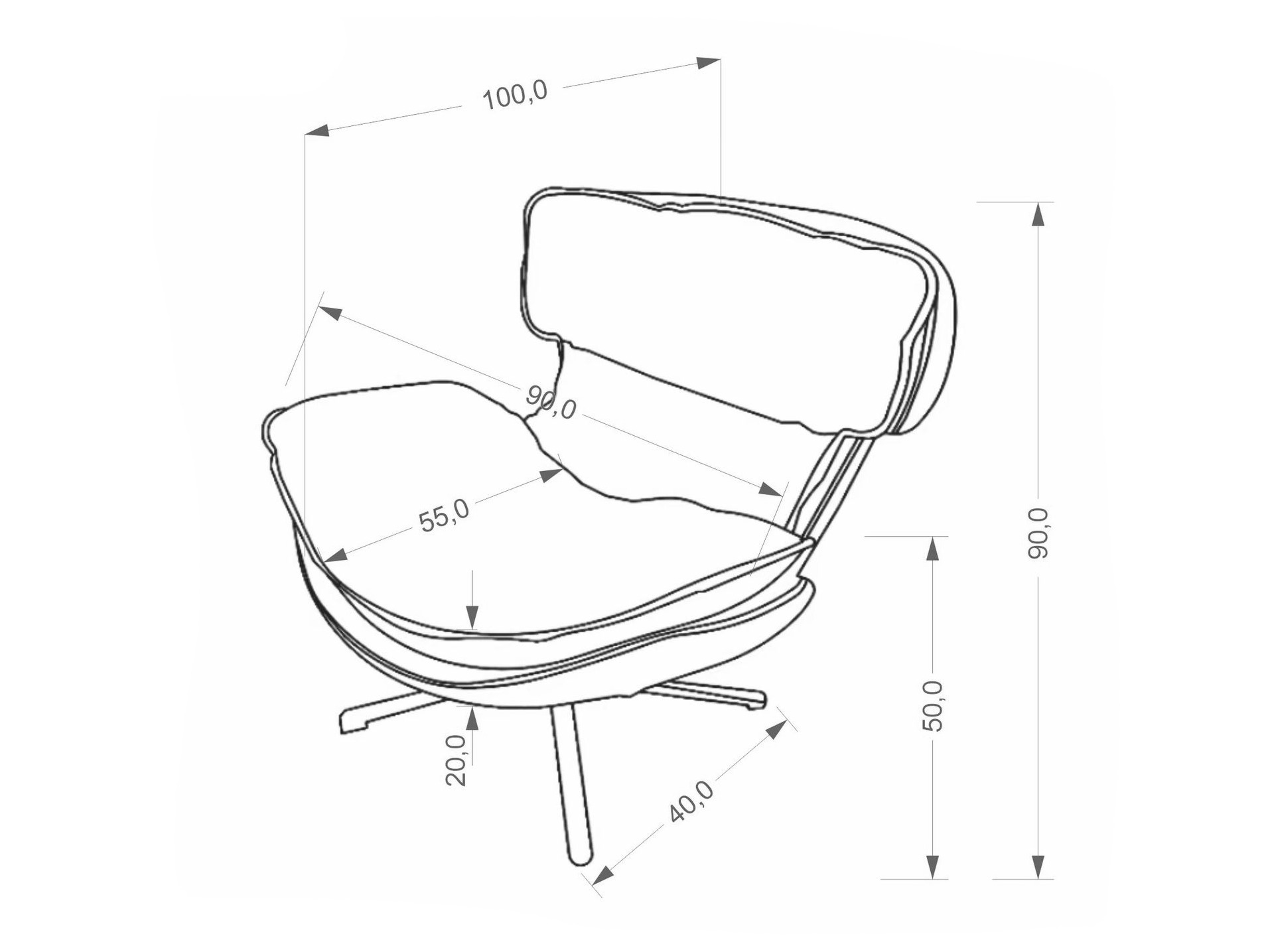 Fotelja Houston 2107 (Bež)
