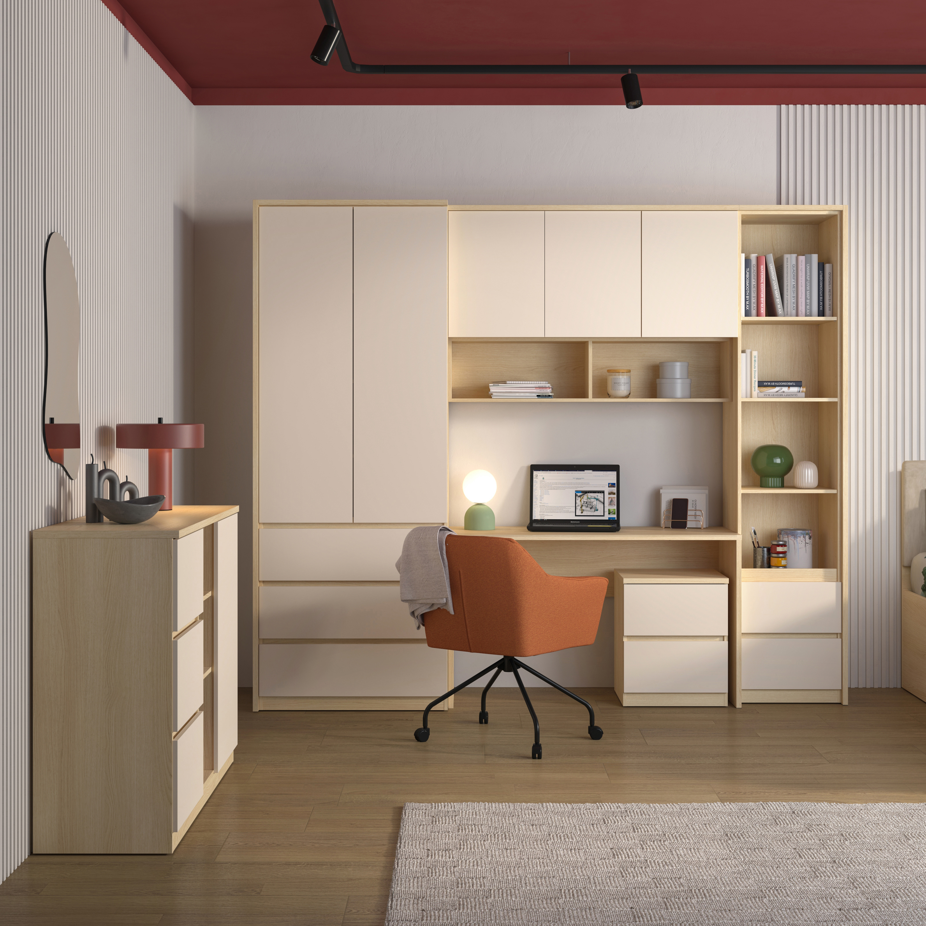 Polica Nolcala 111 (Hrast + Bež)