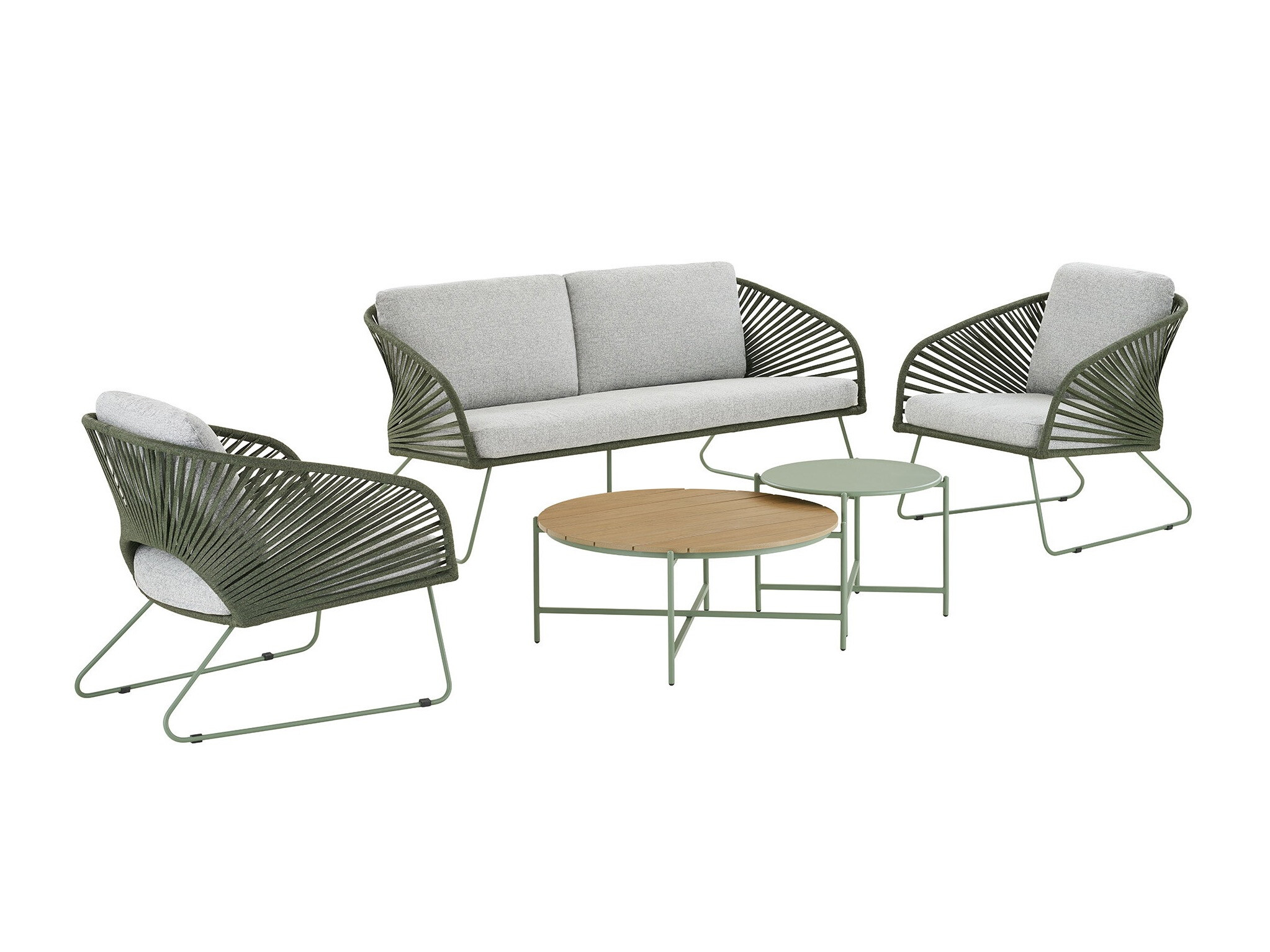 Set vrtnog namještaja Brea 298 (Siva + Zelena)
