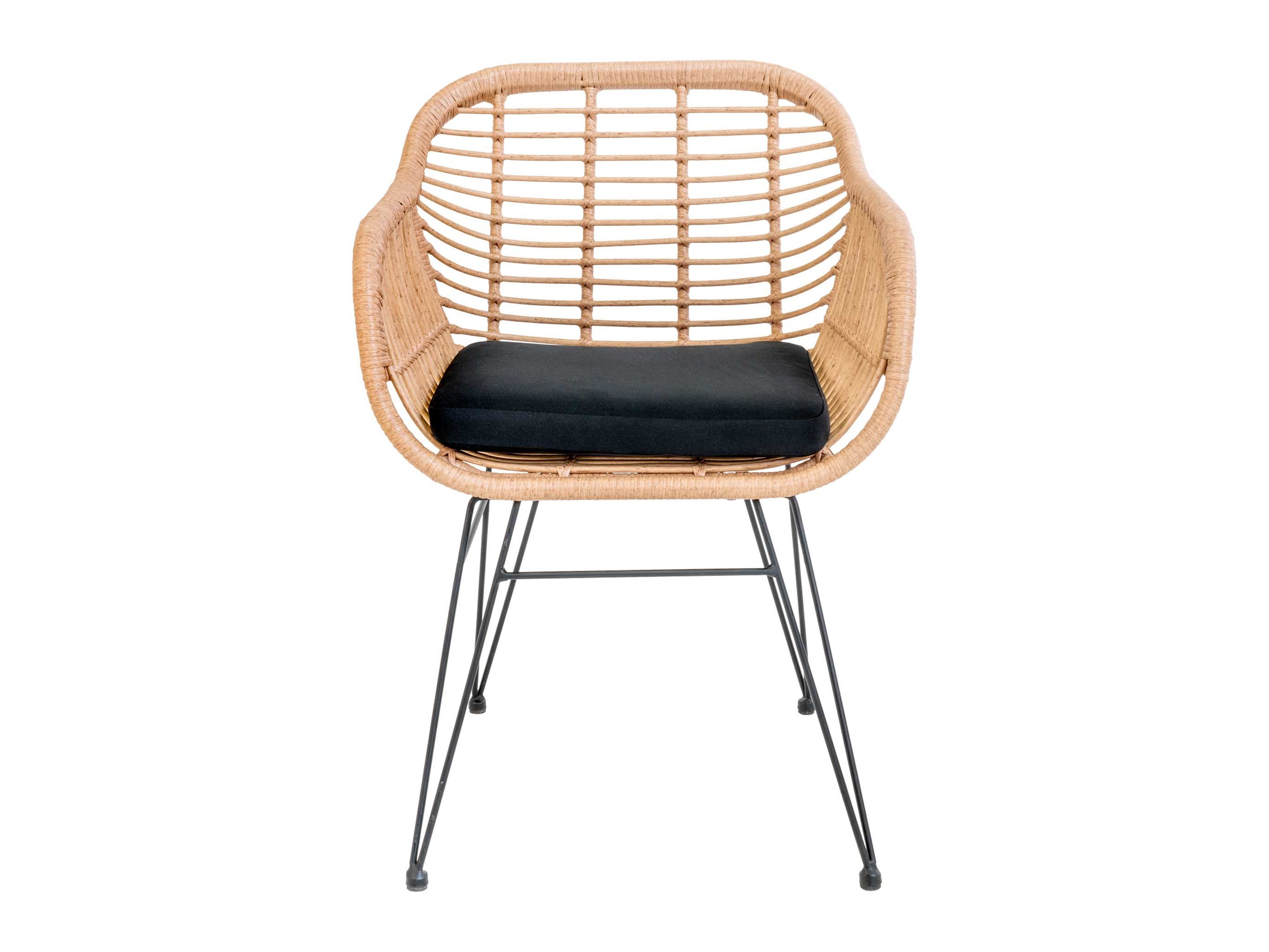 Vrtna fotelja Brea 299 (Crna + Svijetlo smeđa)