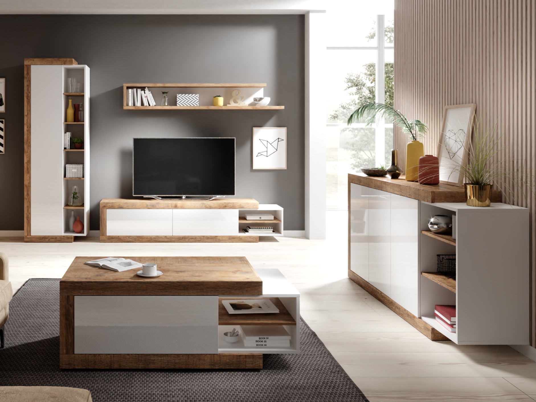 Zidna polica Balcira 100