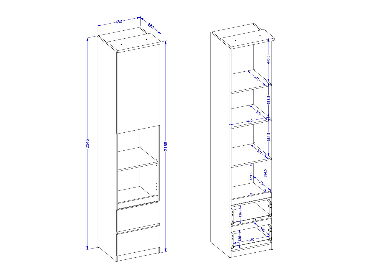 Polica Nolcala 112 (Hrast + Bež)