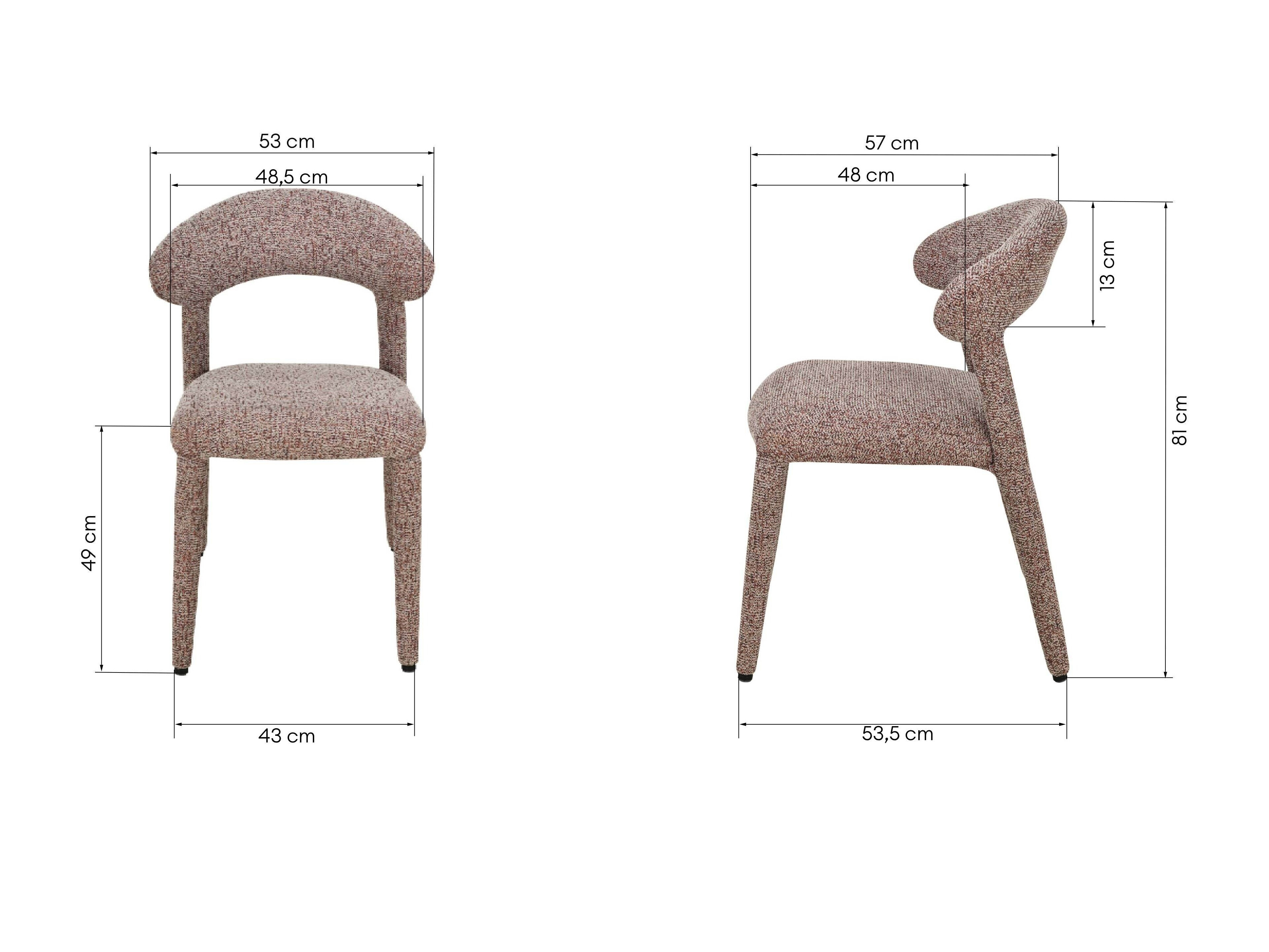 Stolica Burleson 625 (Crvena + Bež)