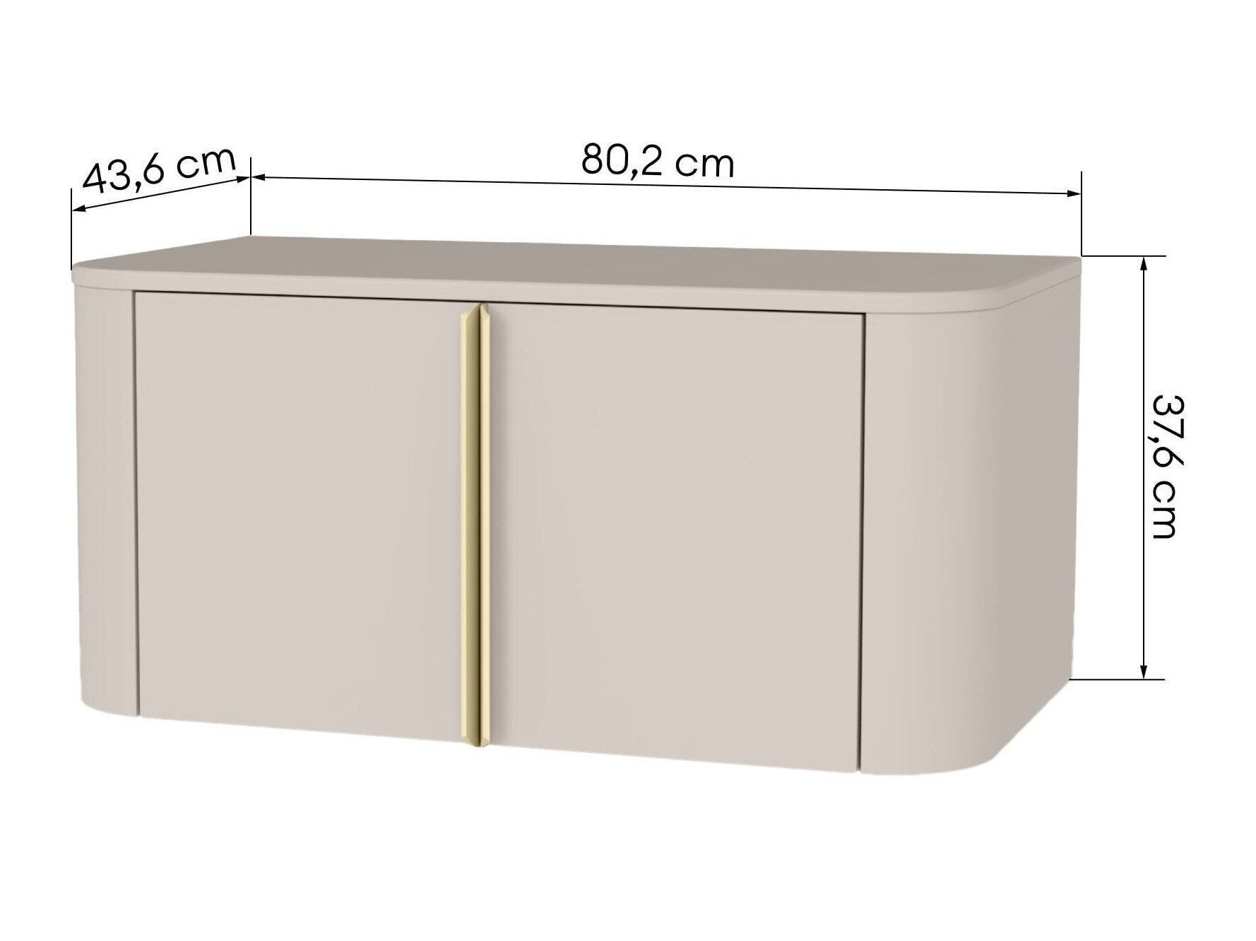 Zidni ormarić za umivaonik Burleson 627 (Kašmir)
