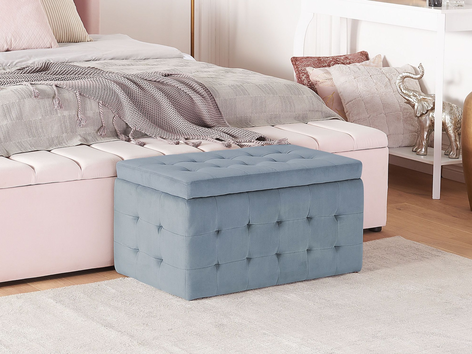 Tapecirana klupa Berwyn 1754 (Siva)