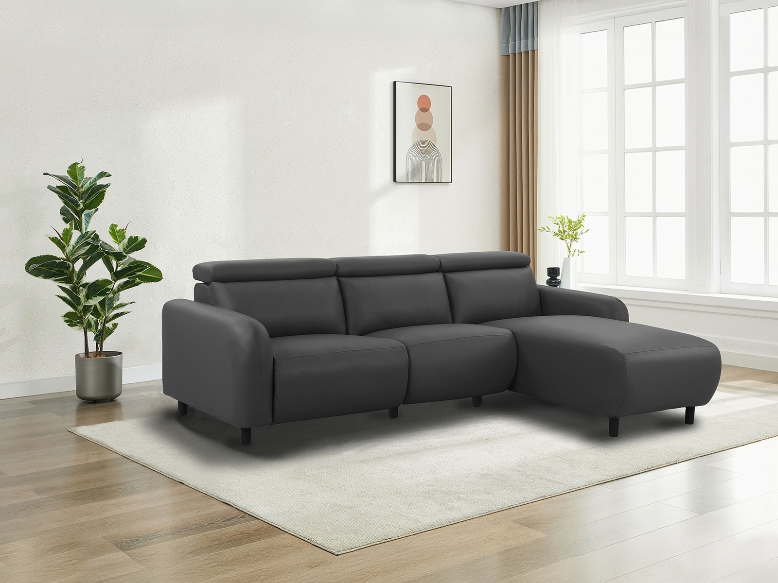 Podesiva kutna ganitura Denton 1509 (Tamno siva)