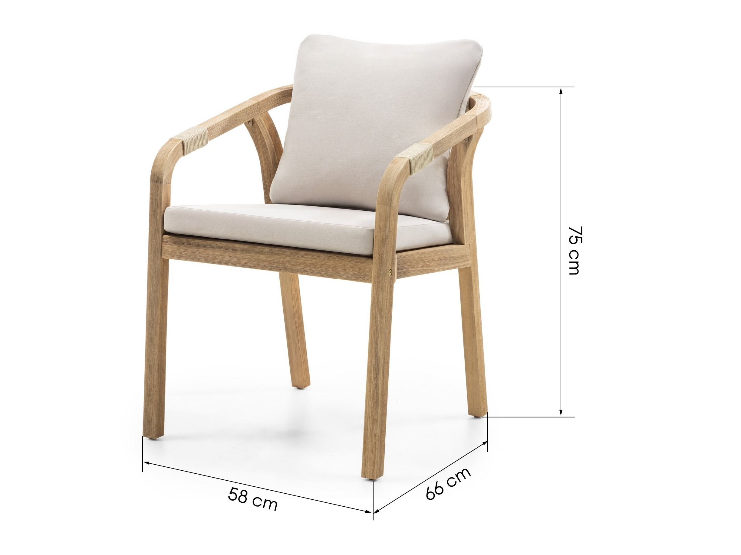 Vrtna stolica Burleson 644 (Bež)