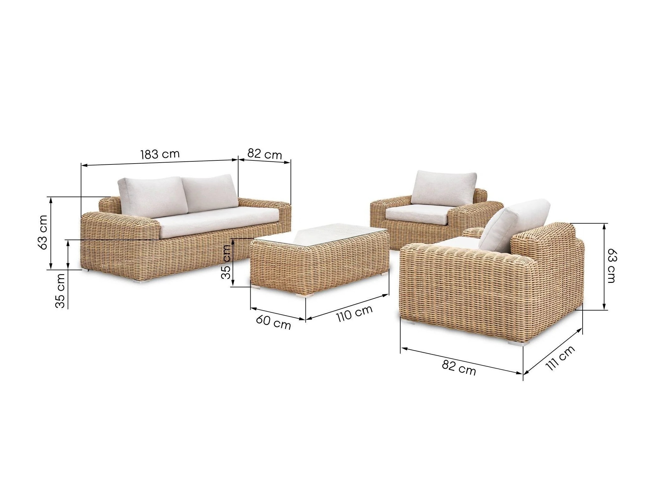 Set vrtnog namještaja Burleson 647