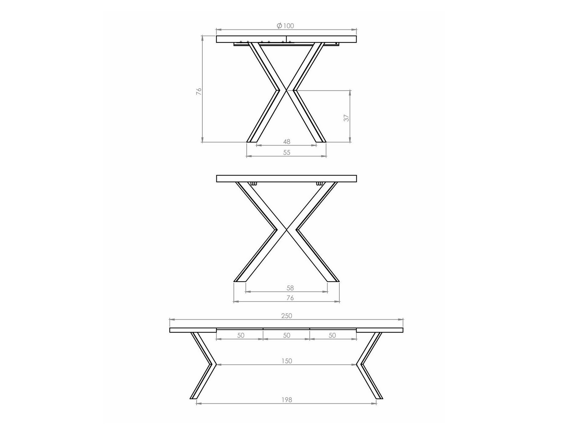 Stol SC10199 s manjim nepravilnostima