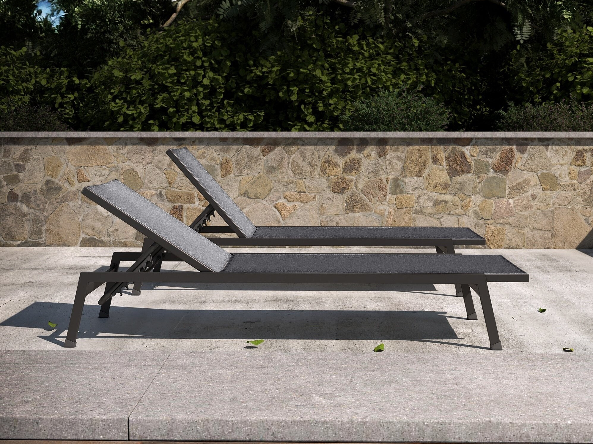 Vrtna ležaljka Burleson 650 (Grafit)